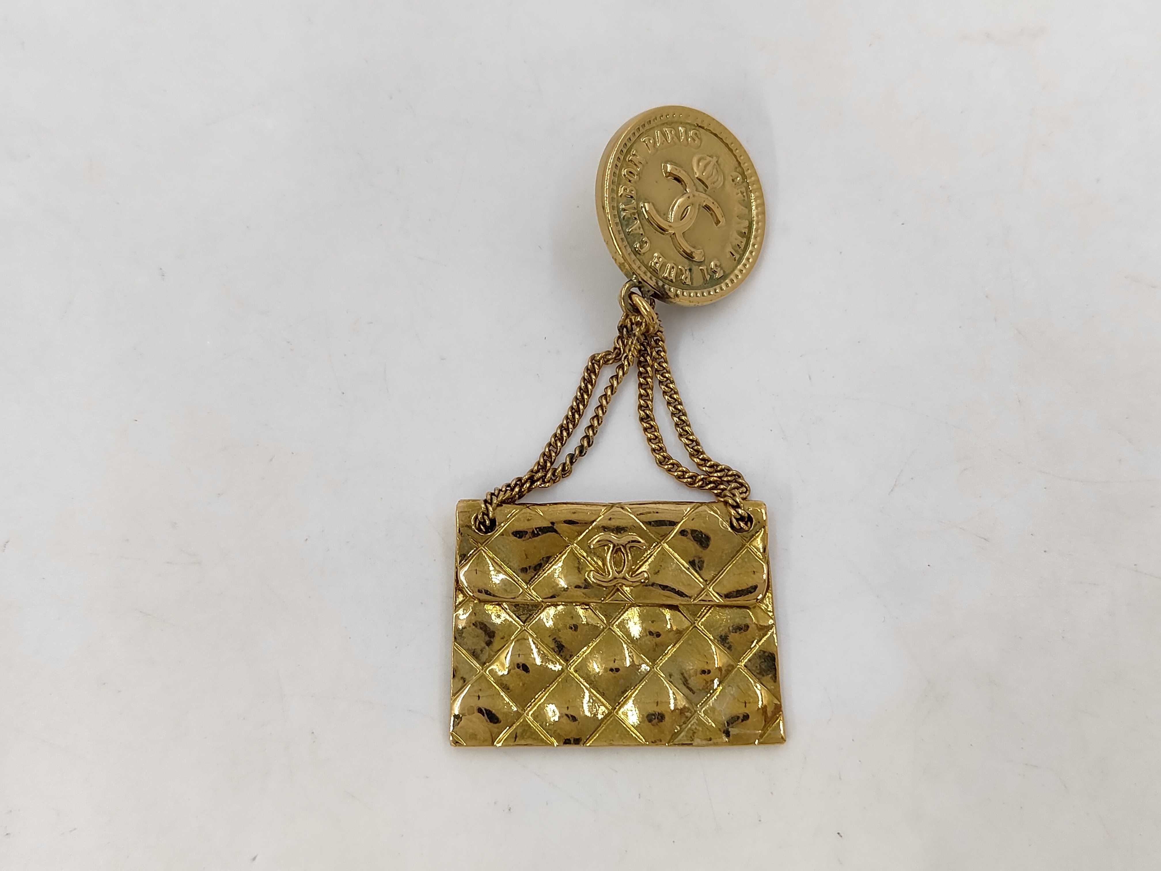 bag motif Coco x Matelassé earring (single earring)