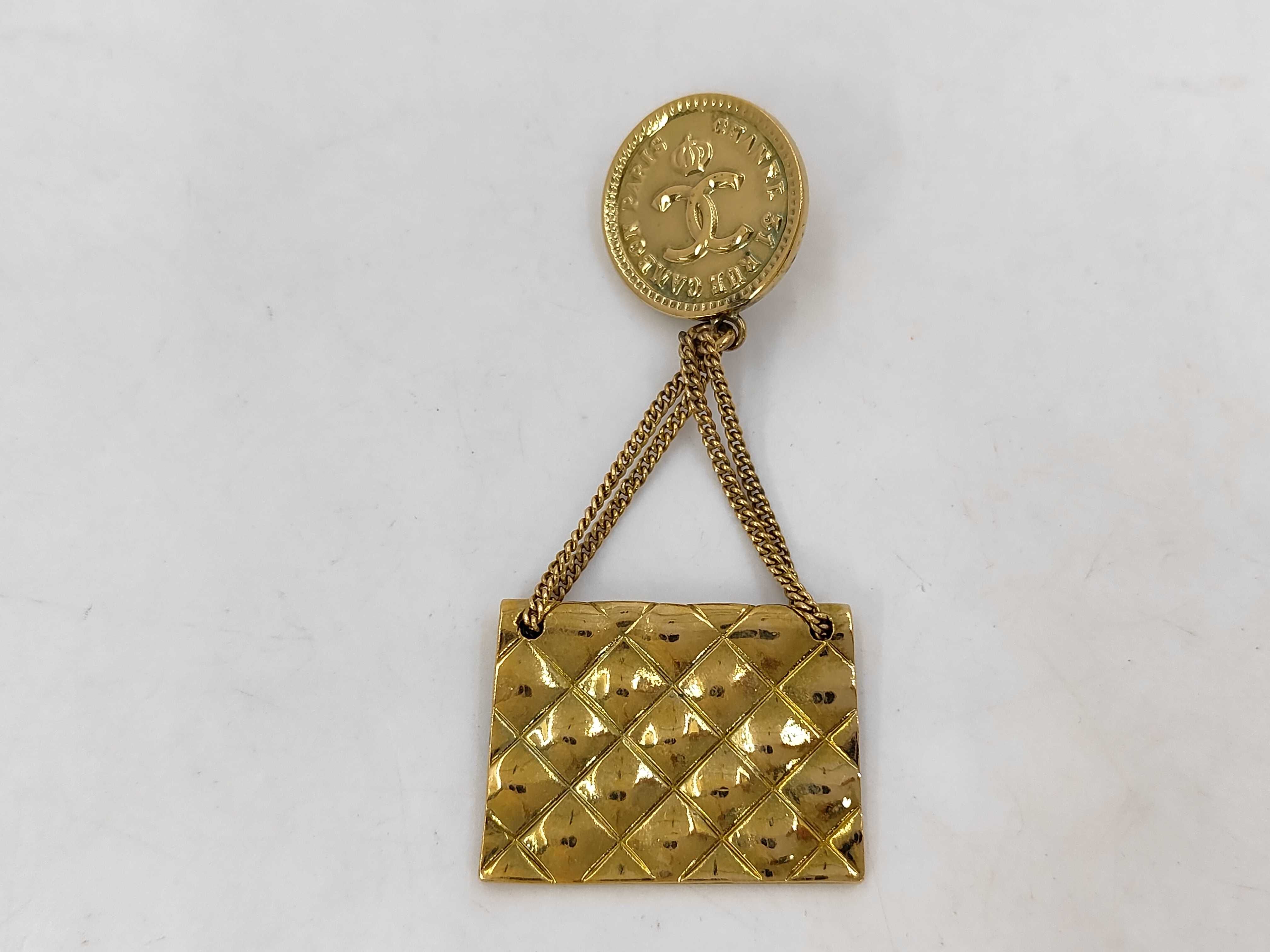 bag motif Coco x Matelassé earring (single earring) — view 2