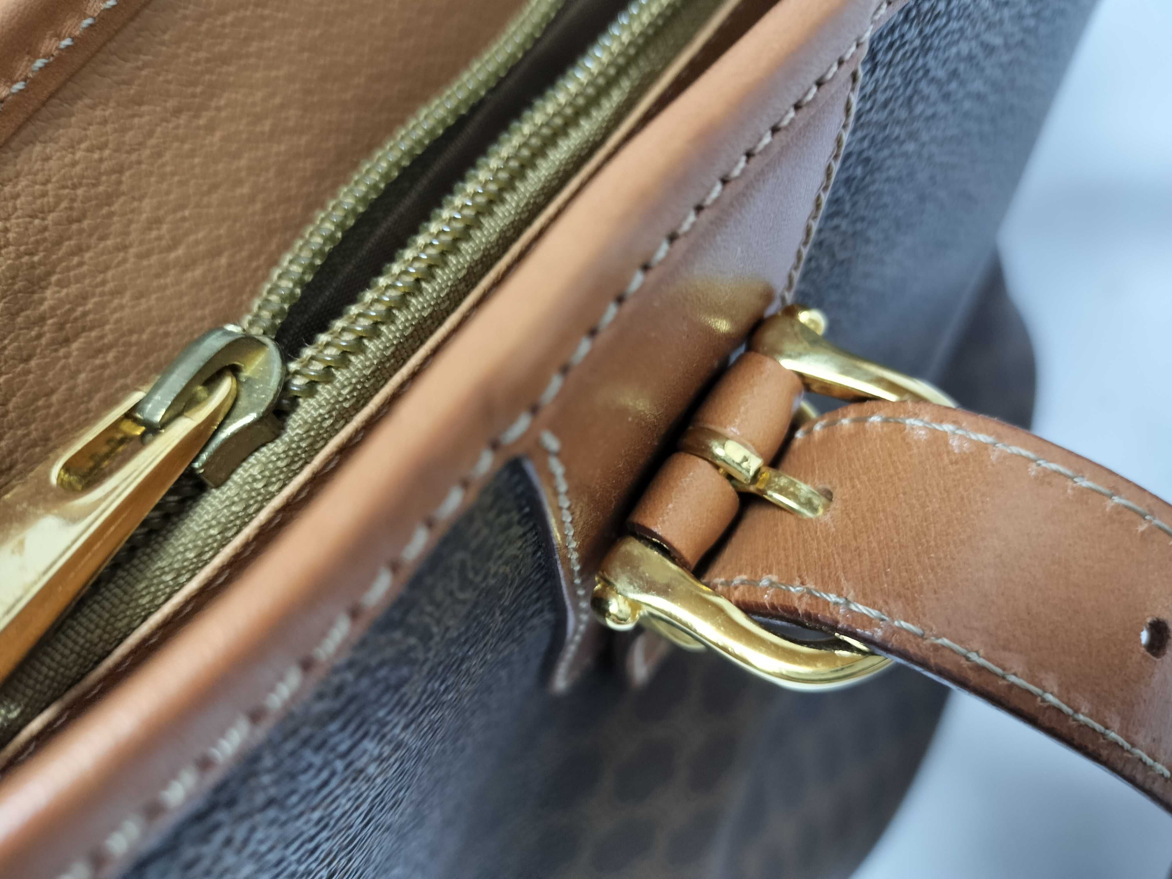 shoulder bag, Macadam pattern, brown tote bag — view 5