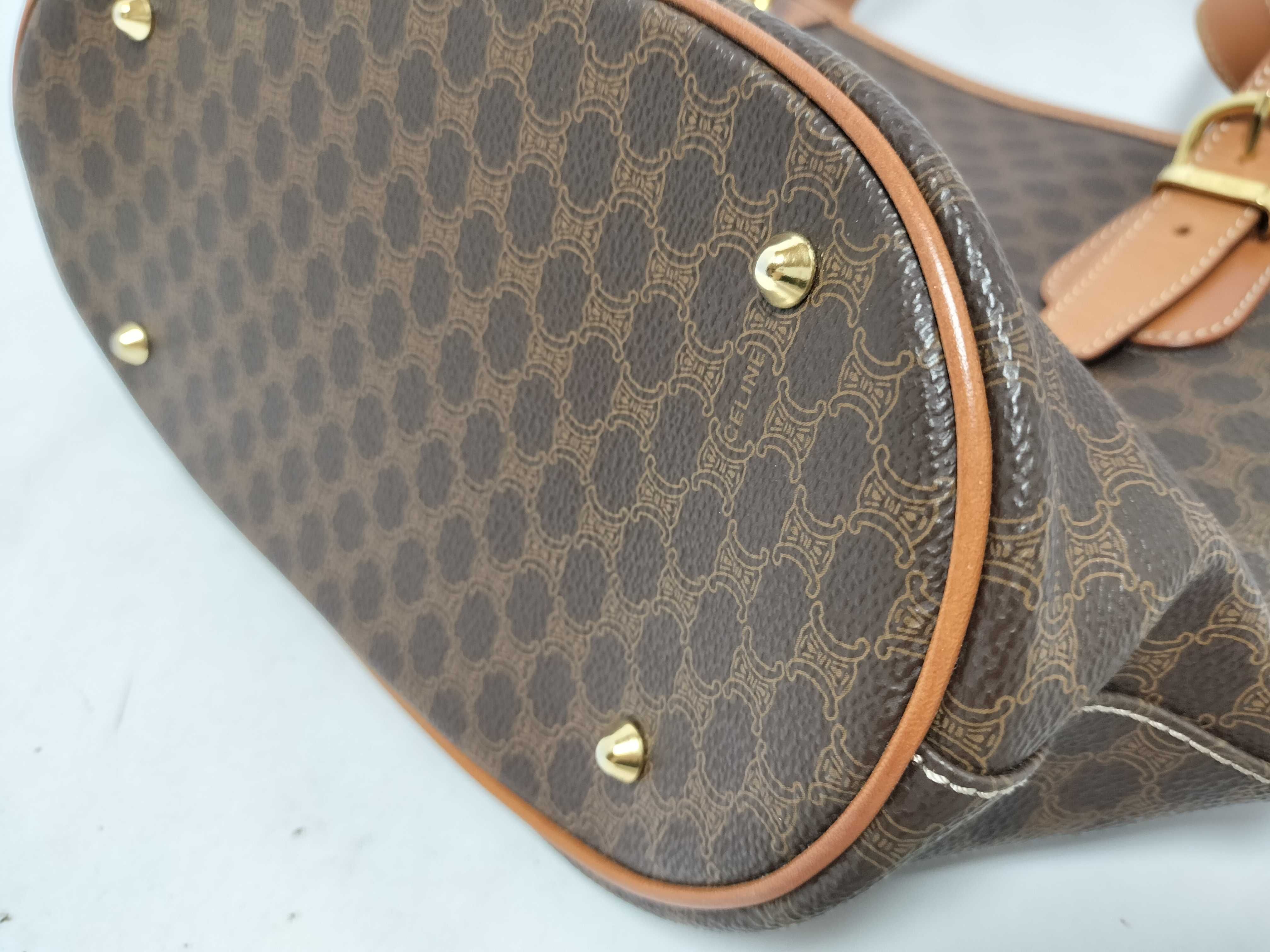 shoulder bag, Macadam pattern, brown tote bag — view 7