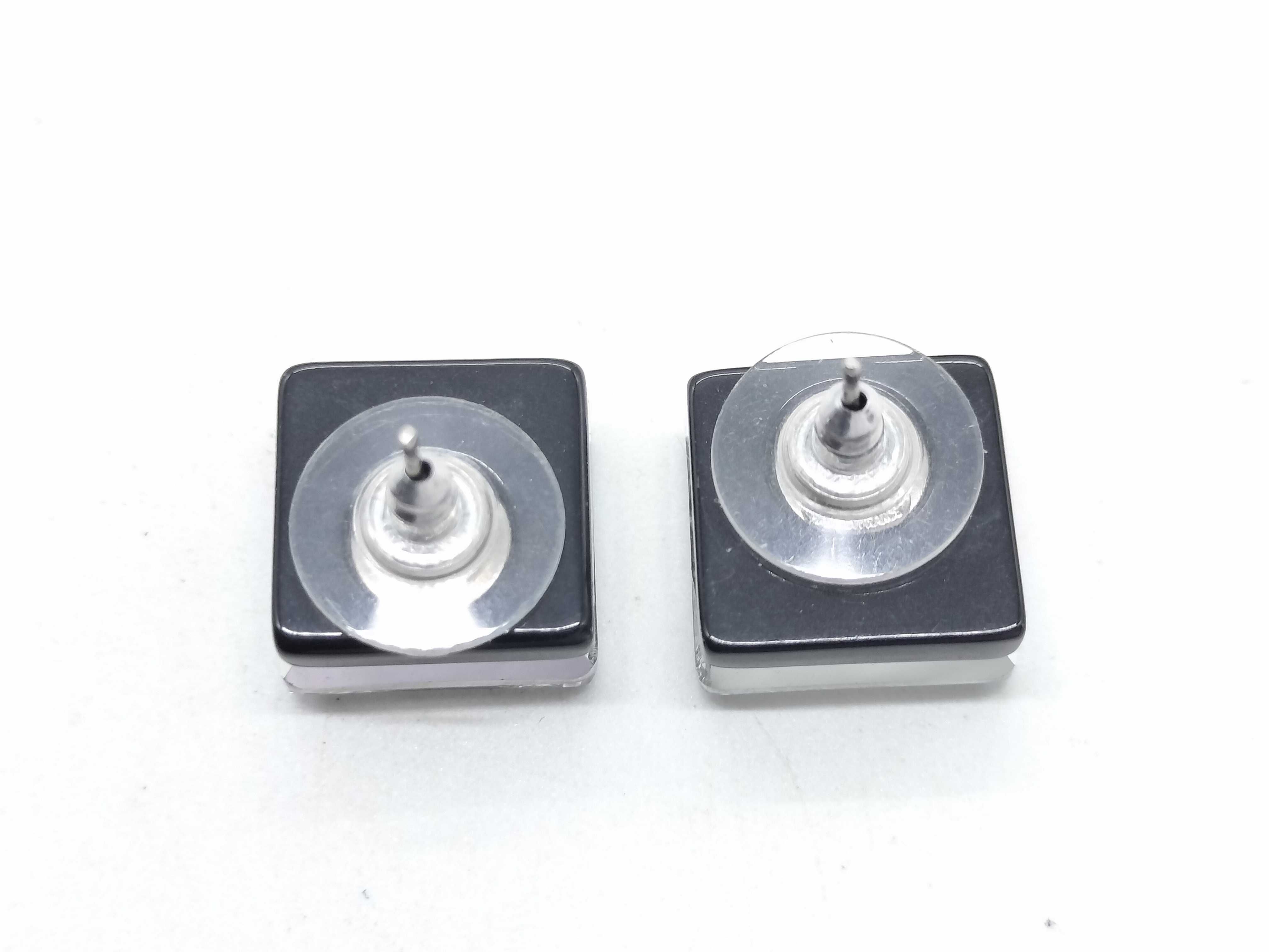 Coco Mark Square Earrings — view 2