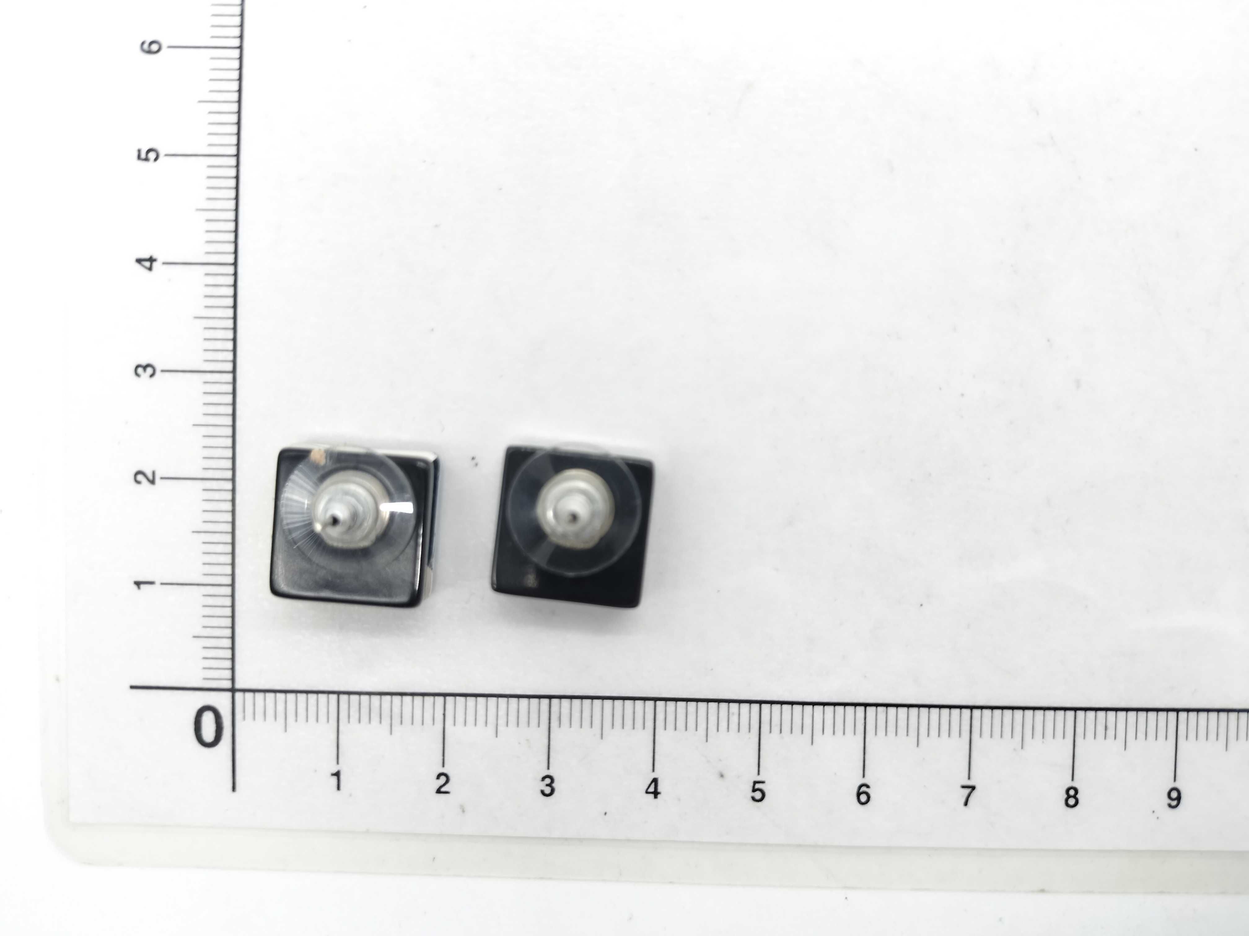 Coco Mark Square Earrings — view 7