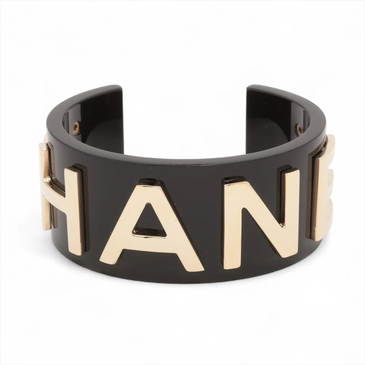logo B19C bangle plastic black x gold