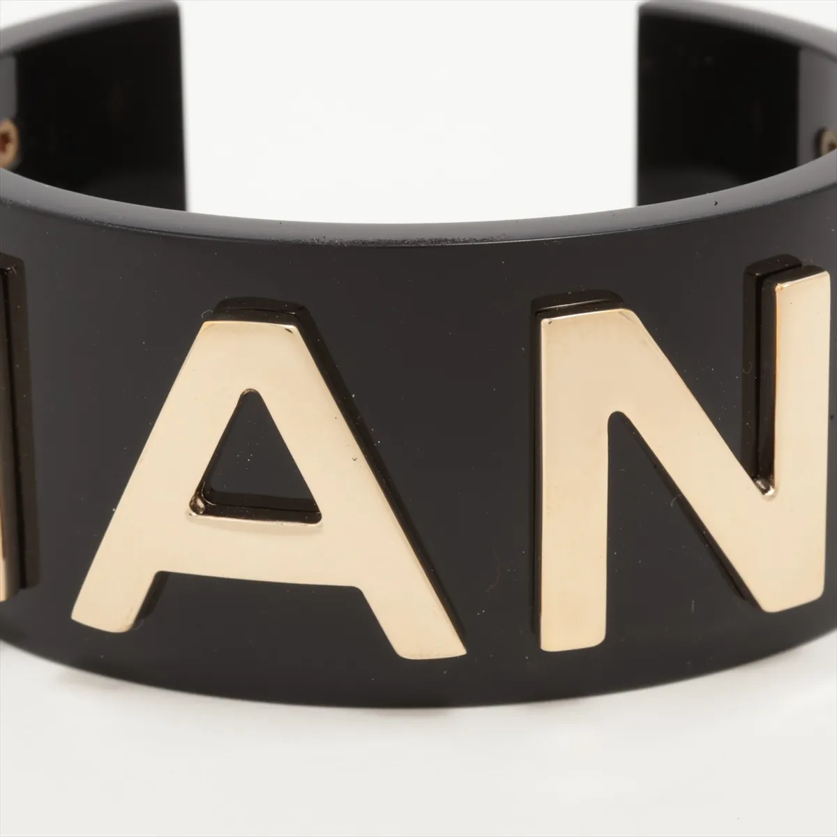 logo B19C bangle plastic black x gold — view 3