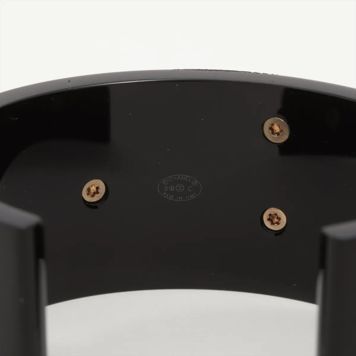 logo B19C bangle plastic black x gold — view 4