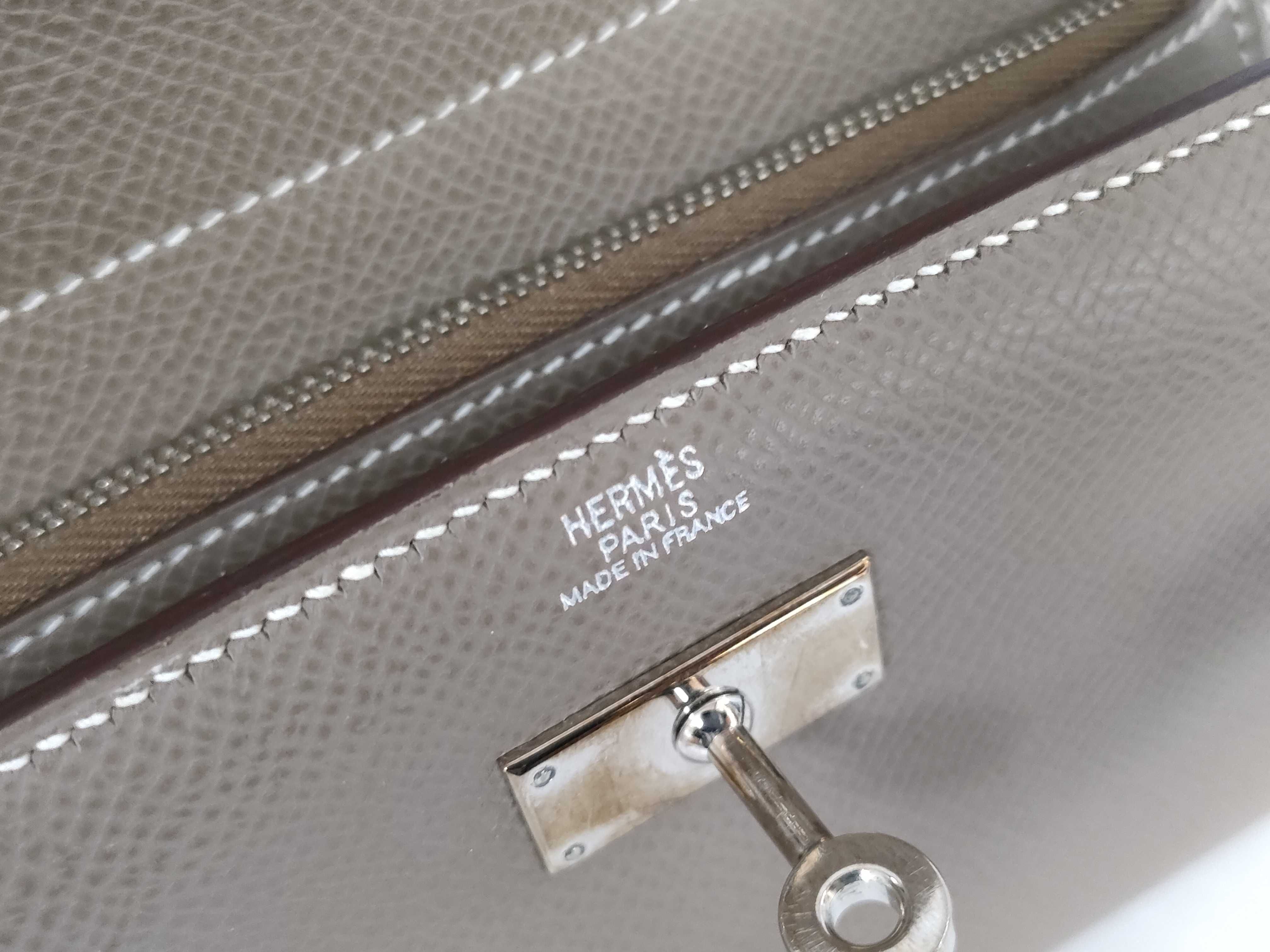Kelly Wallet Medium Etoupe Veau Epsom Leather L Stamp Wallet — view 12
