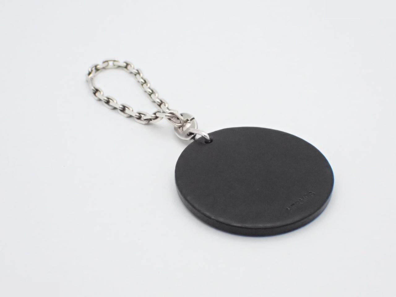 Cowhide leather SV925 charm — view 2