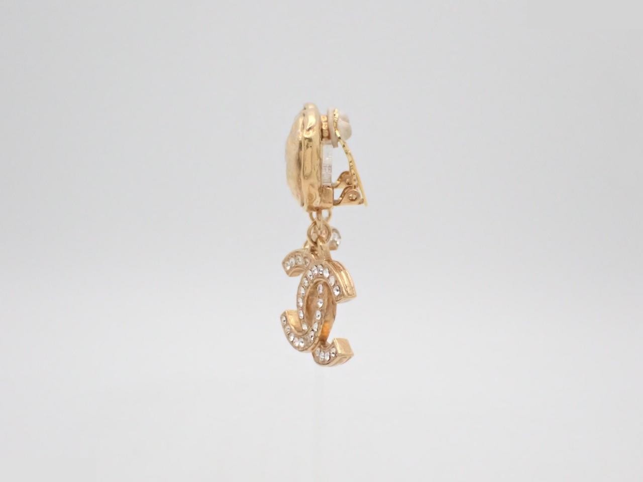 Coco Mark Rhinestone Swing Earrings — view 3