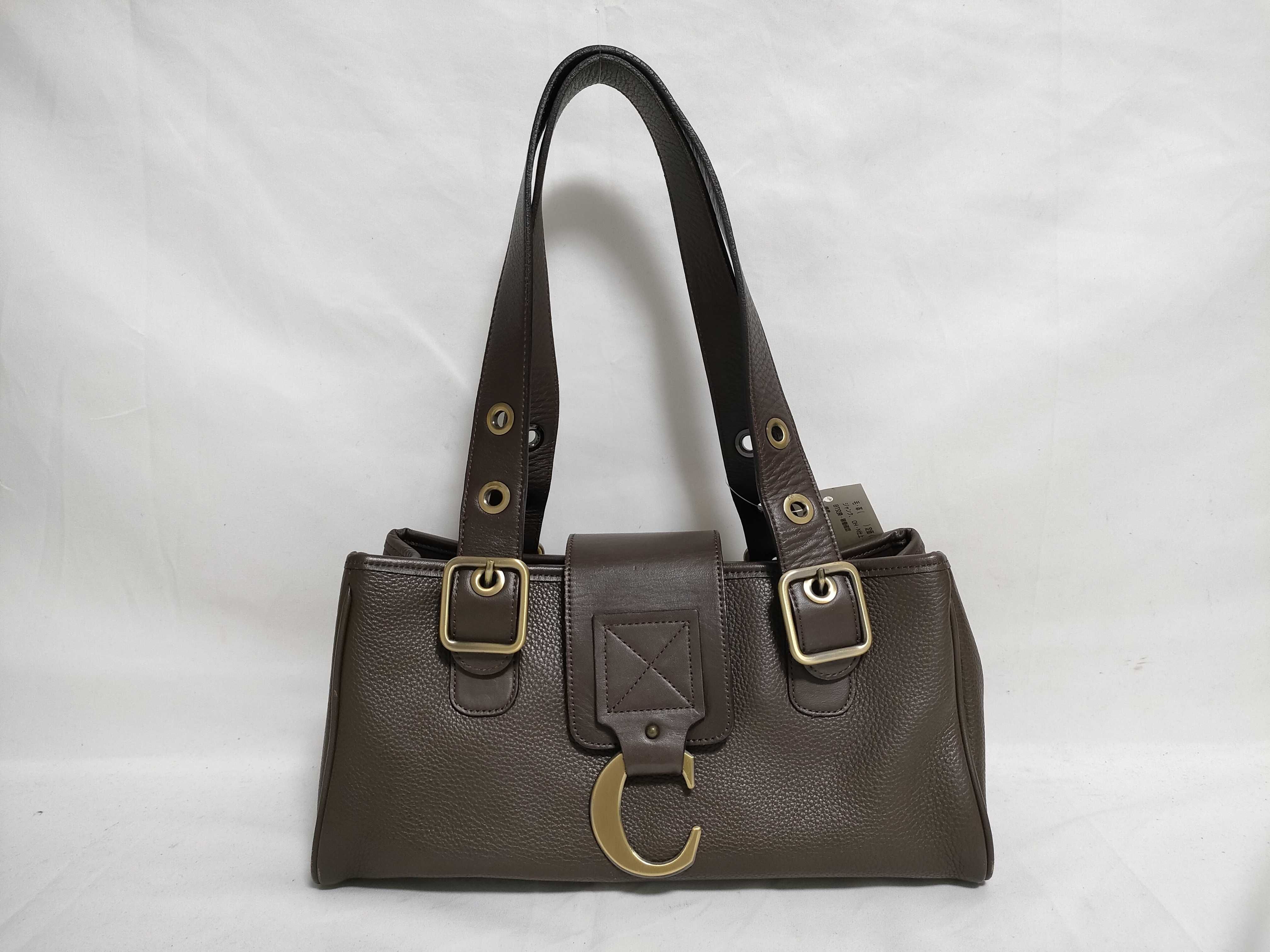 leather tote bag, brown handbag