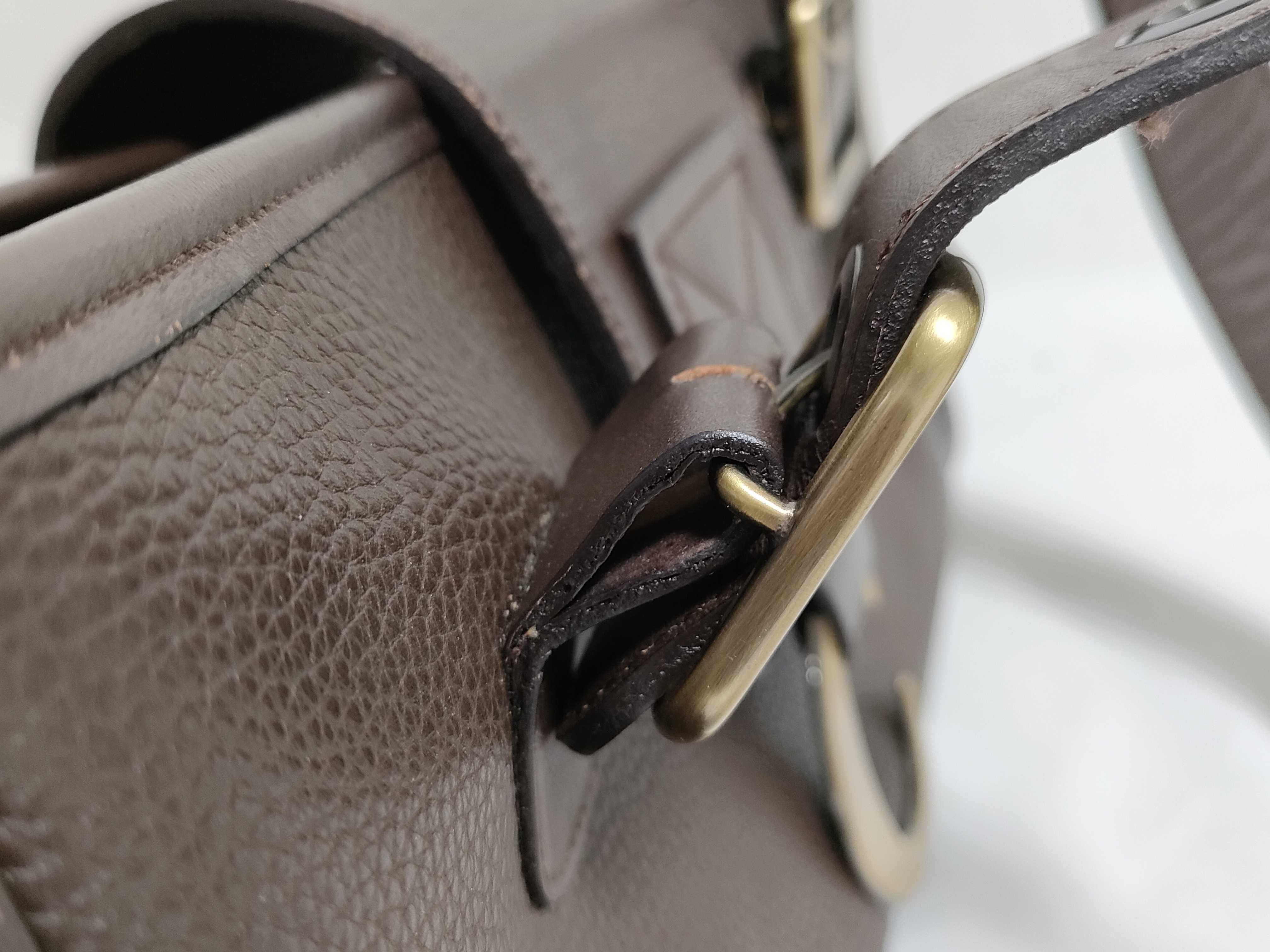 leather tote bag, brown handbag — view 5