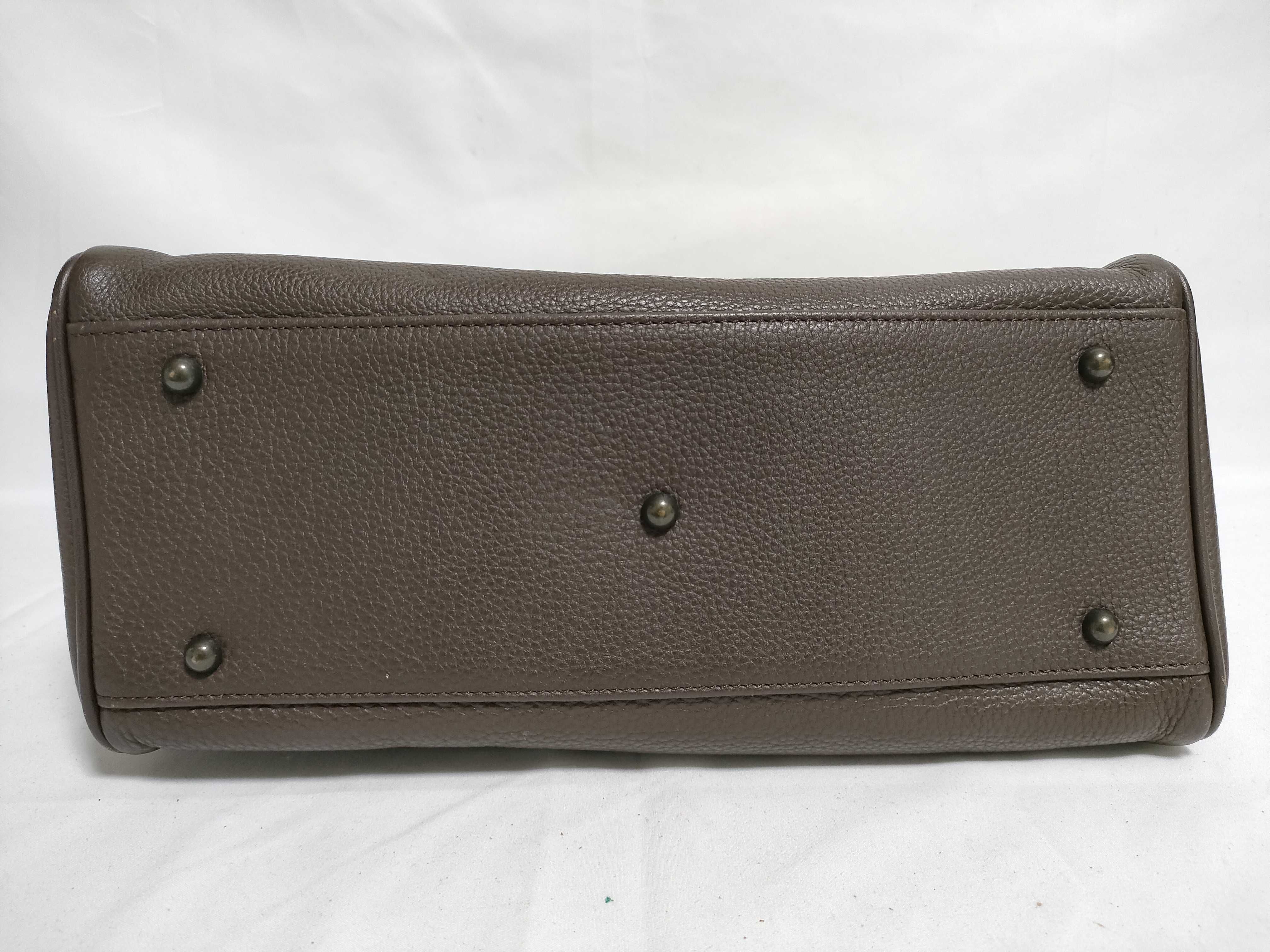 leather tote bag, brown handbag — view 6