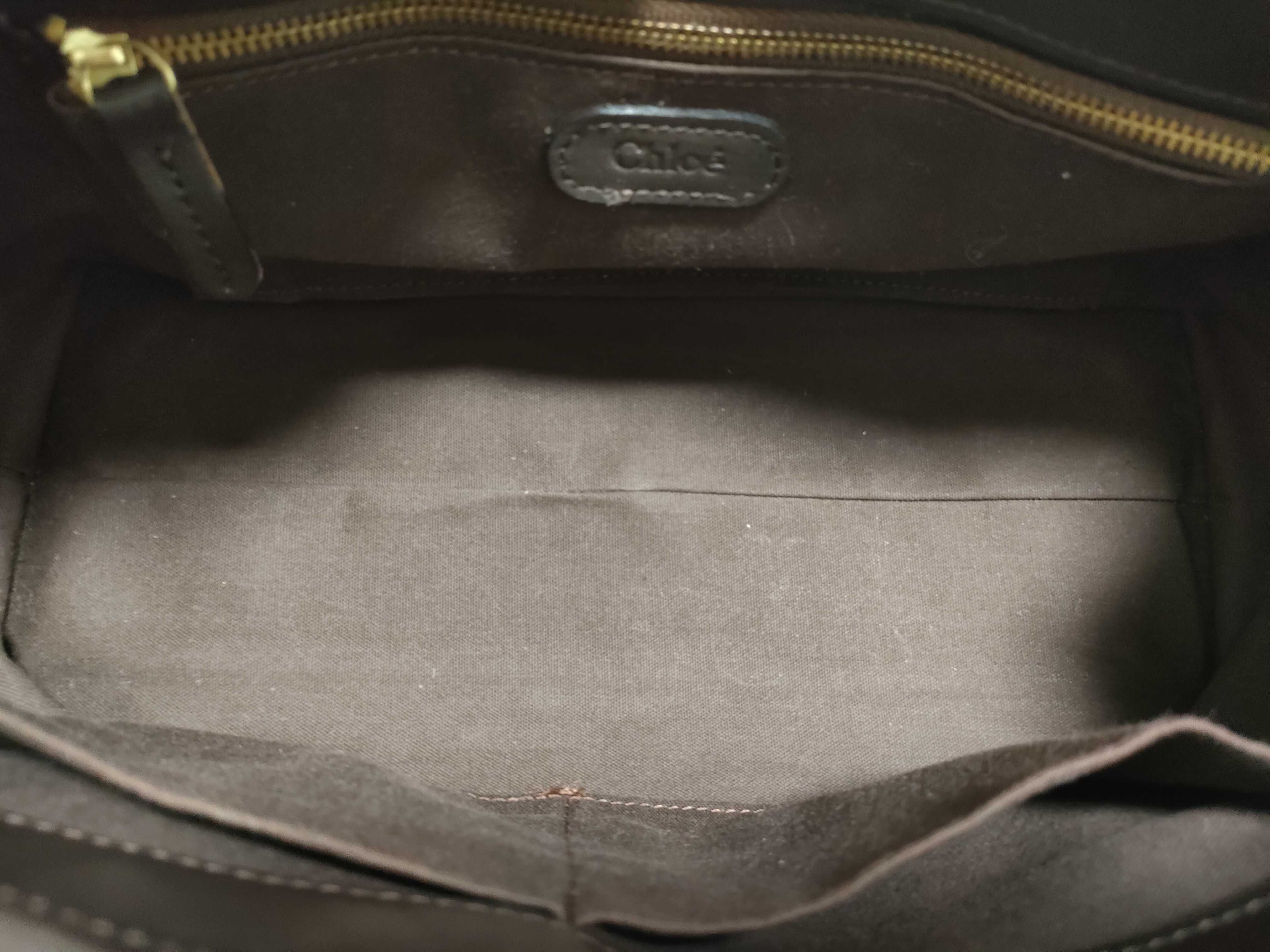 leather tote bag, brown handbag — view 9