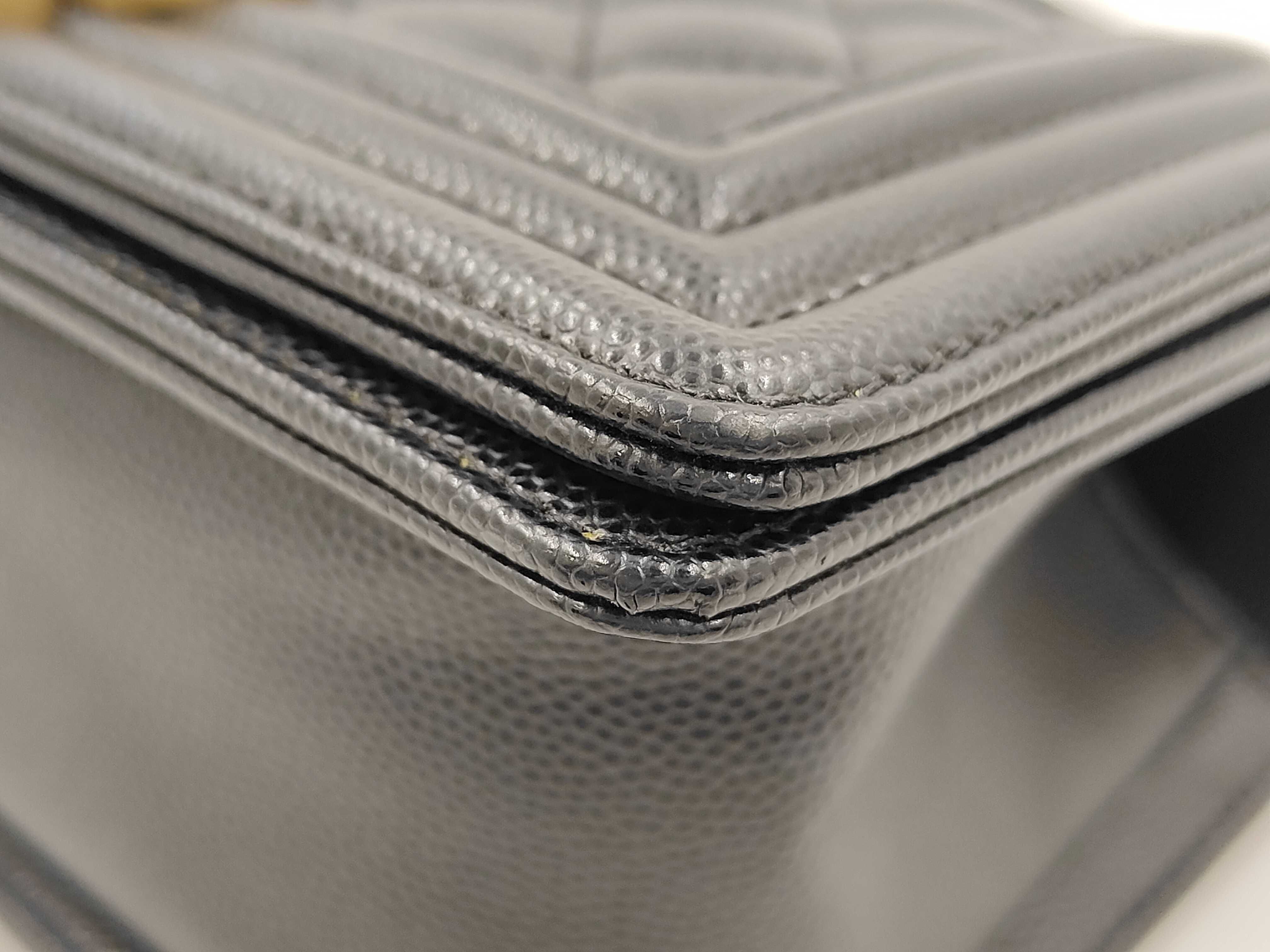 Caviar Skin Black Boy Chanel RFID Shoulder Bag — view 9