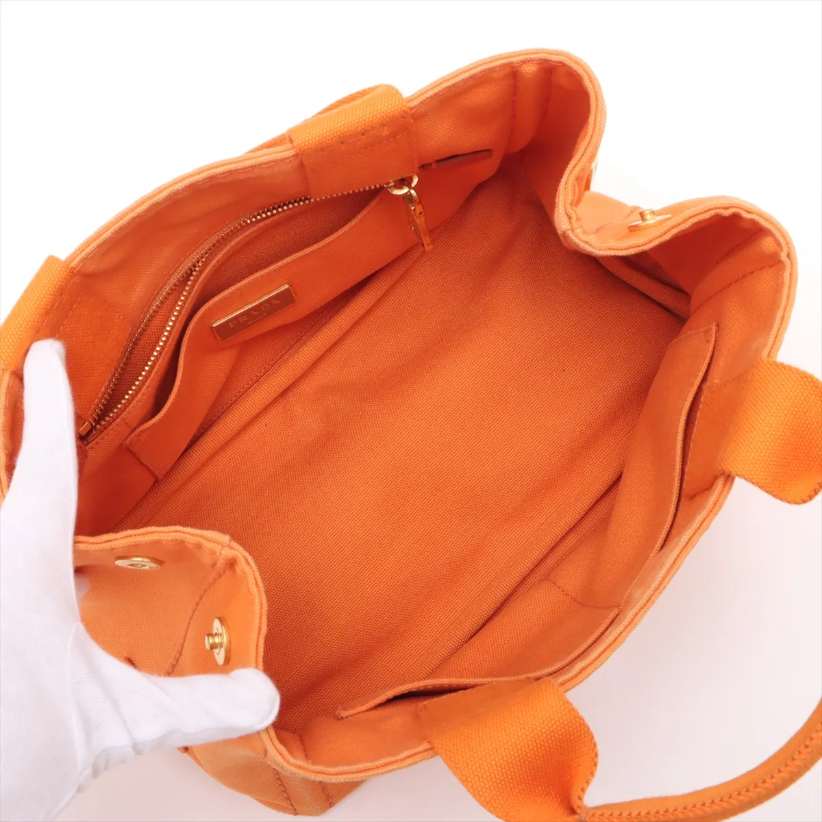 canapa canvas handbag orange — view 7