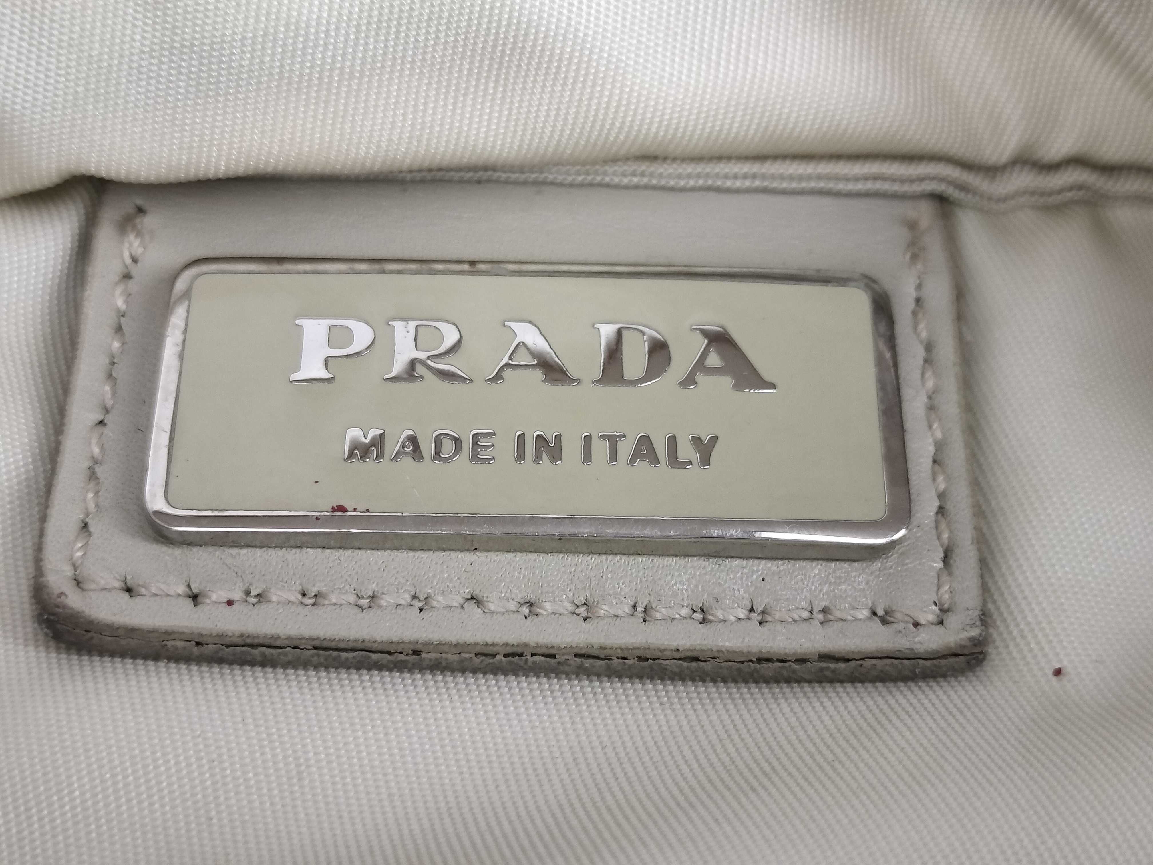 Nylon Shoulder Bag, Beige — view 12