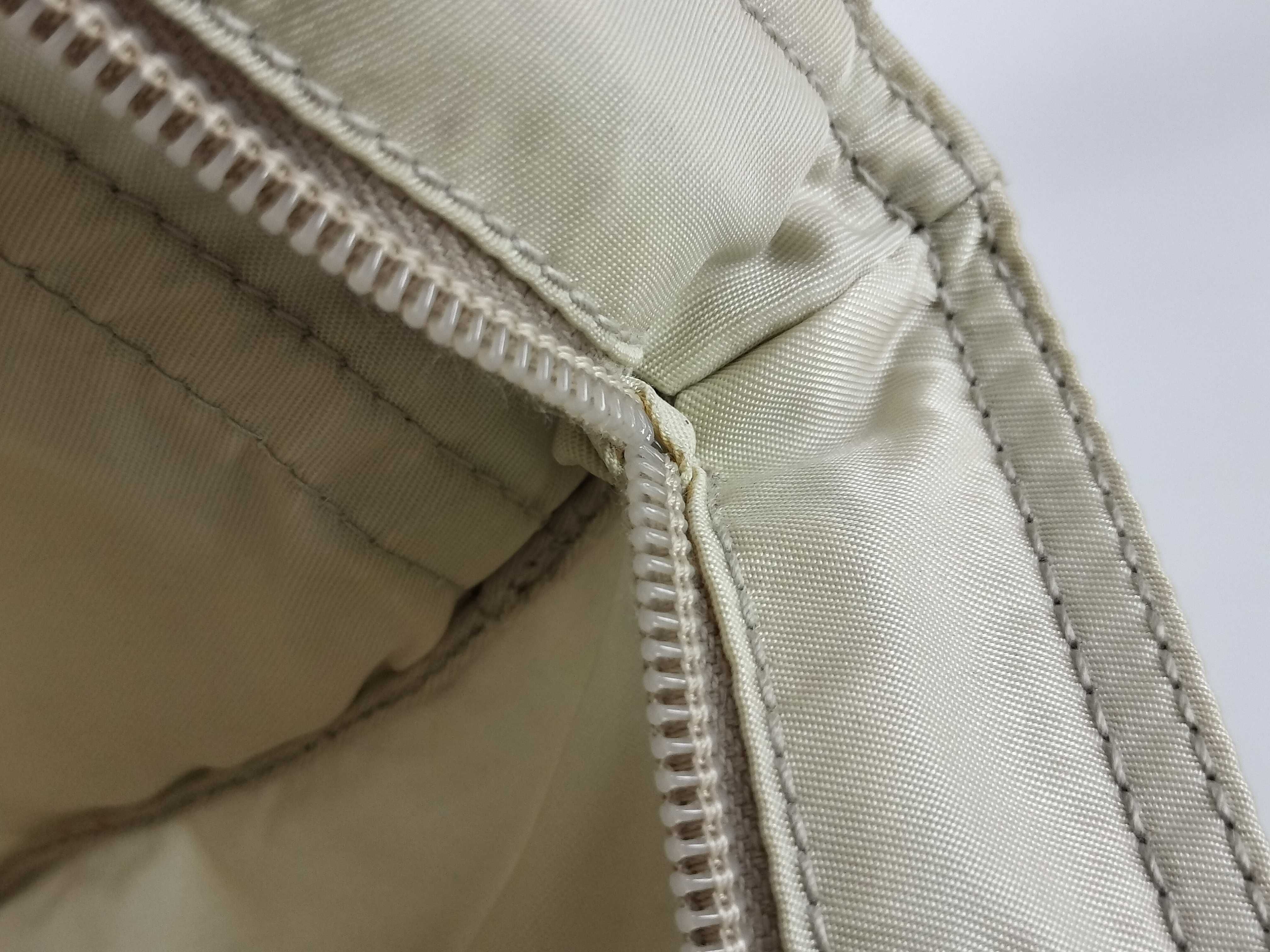 Nylon Shoulder Bag, Beige — view 9