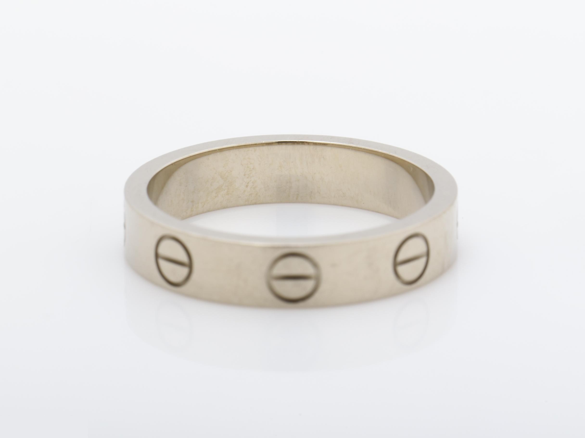 Mini Love Ring, 750WG, 3.9g, #48 / Width approx. 3.6mm — view 4