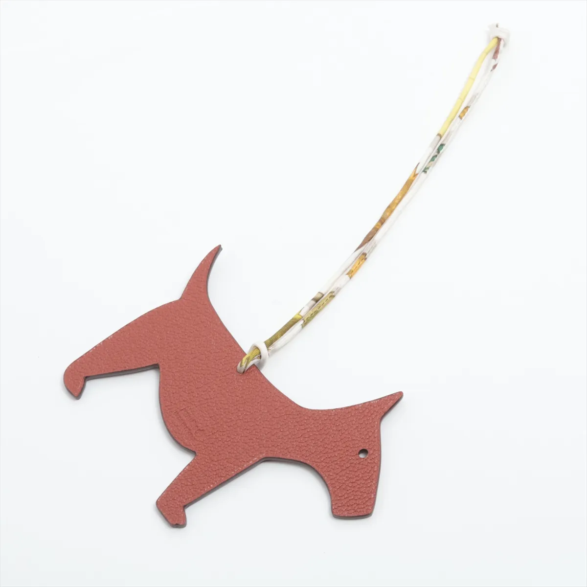 Petit H charm, brown leather, — view 2