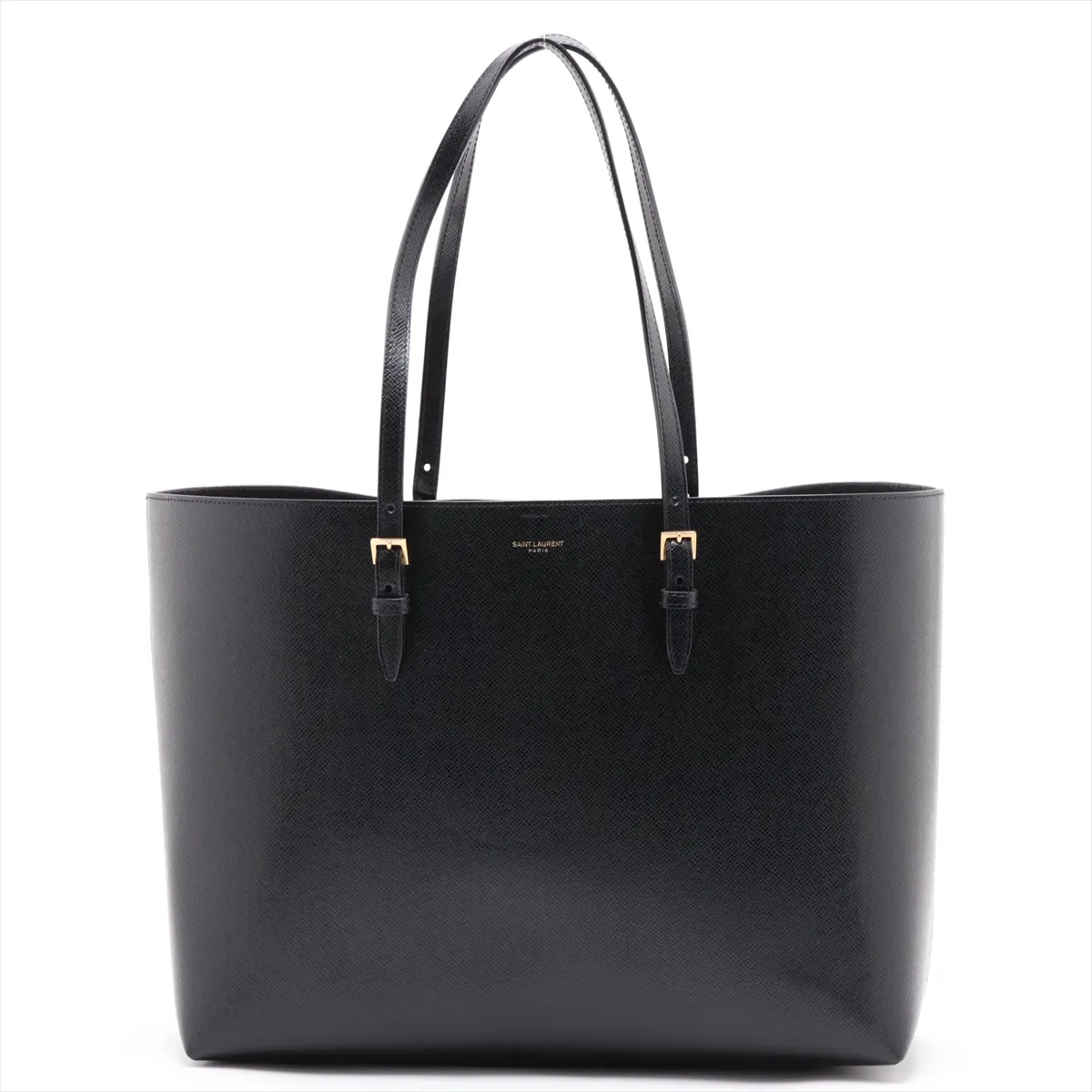 East West Leather Tote Bag, Black, 604309