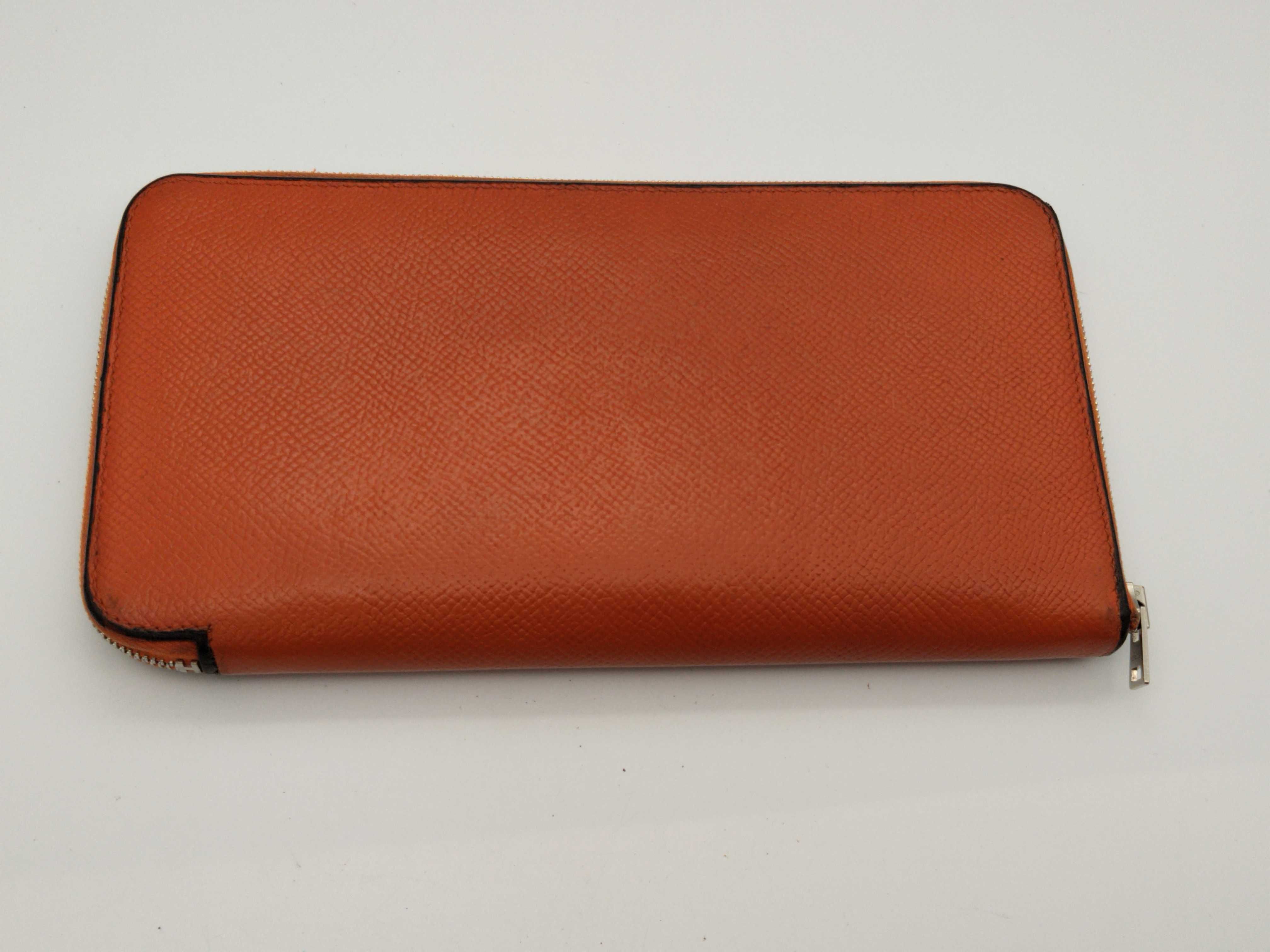 Azap wallet, Hermes wallet, Azap Long Silk In, orange wallet