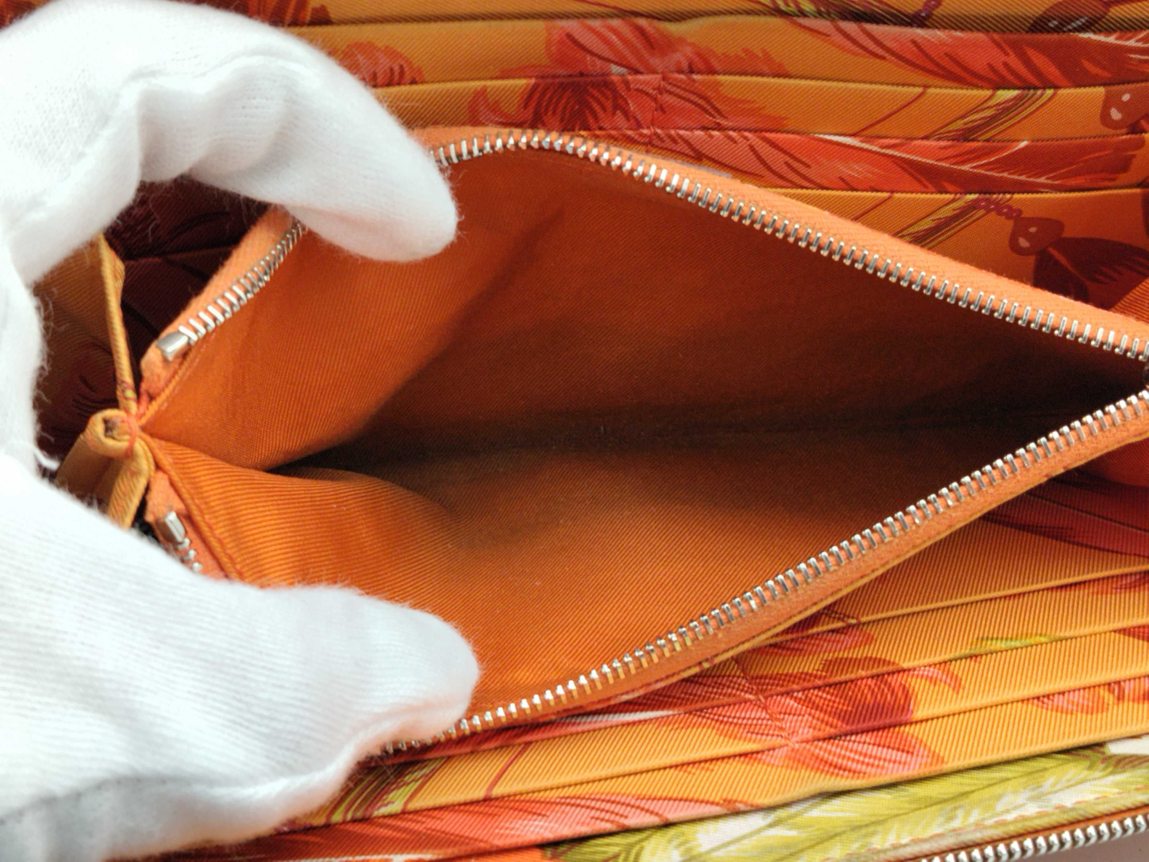 Azap wallet, Hermes wallet, Azap Long Silk In, orange wallet — view 15