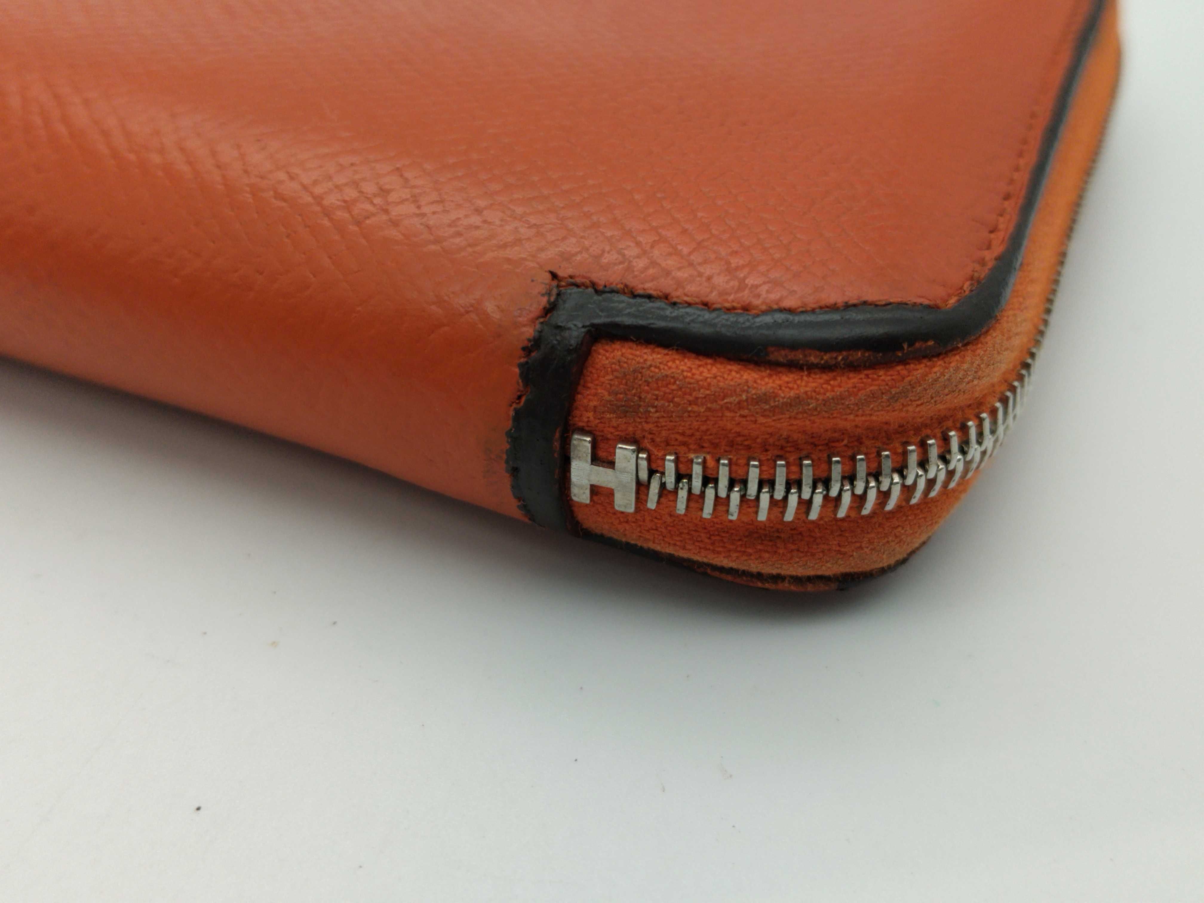 Azap wallet, Hermes wallet, Azap Long Silk In, orange wallet — view 3