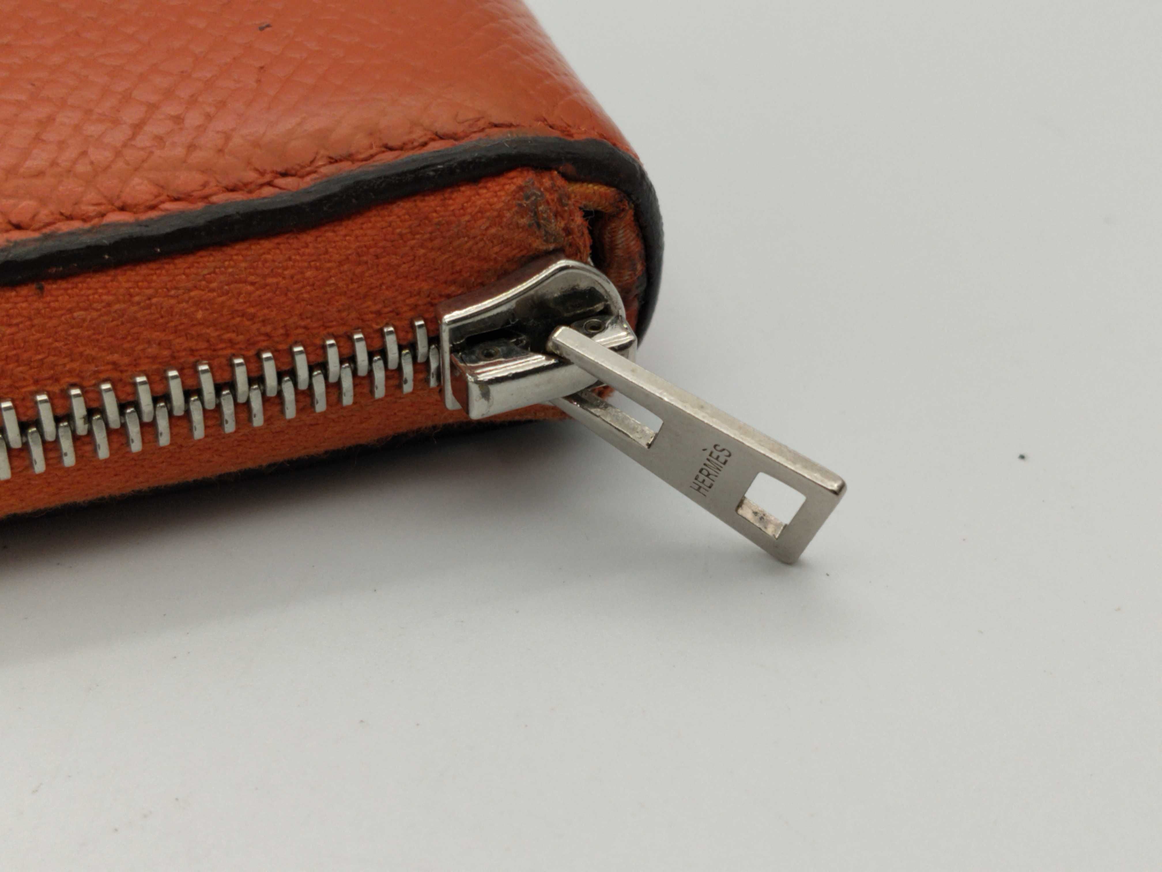 Azap wallet, Hermes wallet, Azap Long Silk In, orange wallet — view 8