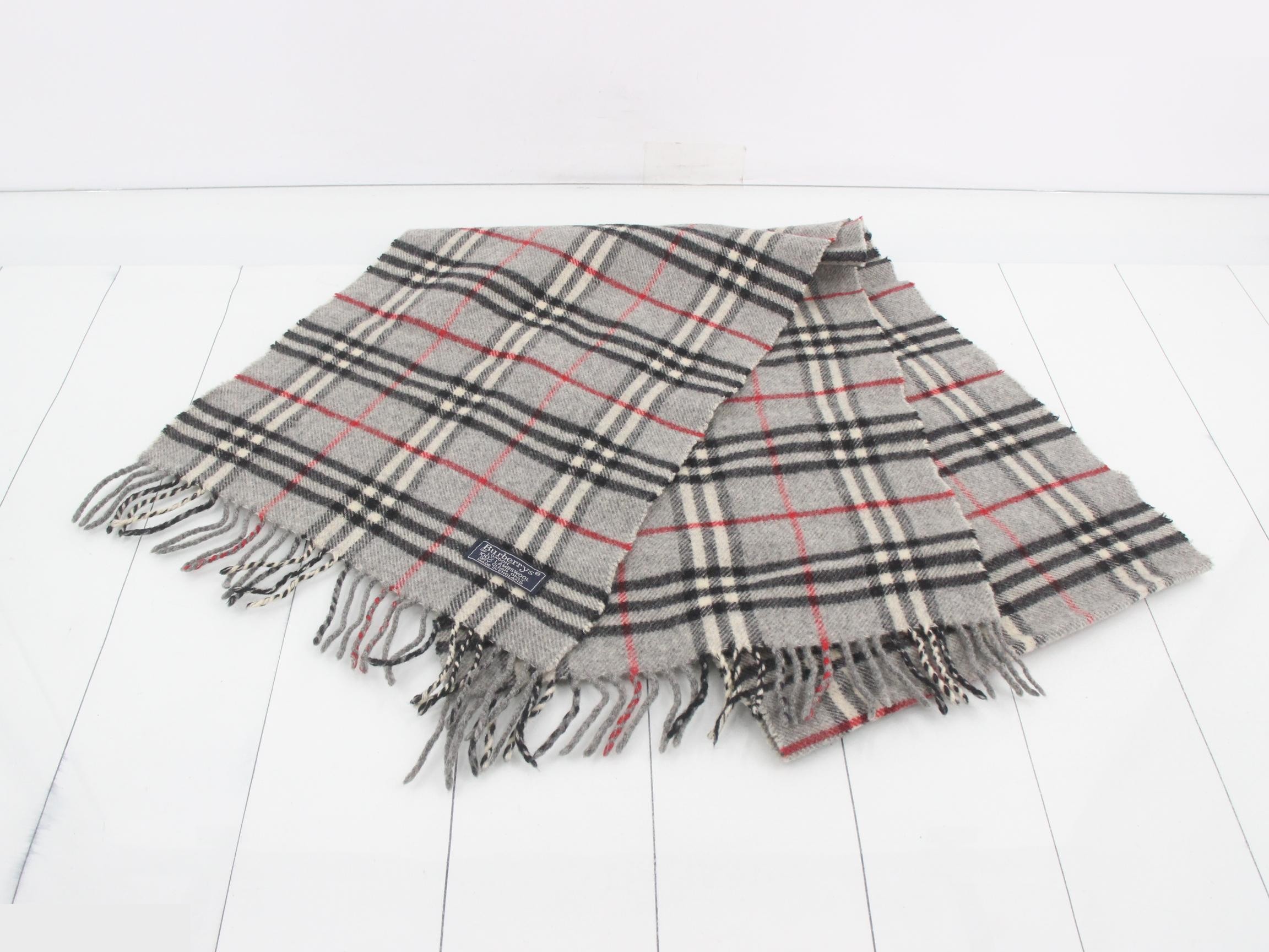Nova Check Scarf, Gray — view 2
