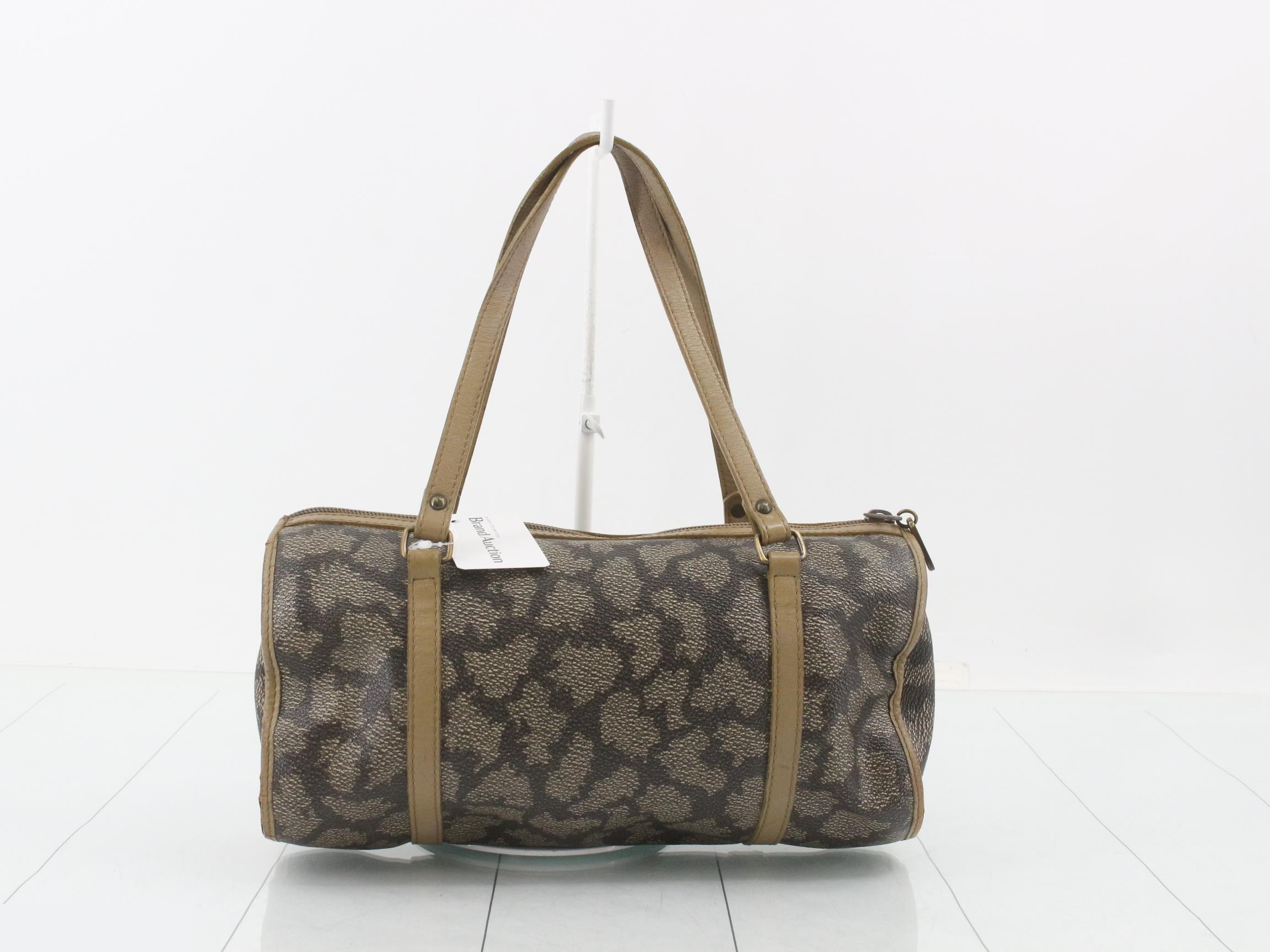 PVC/Leather Giraffe Pattern Handbag — view 2