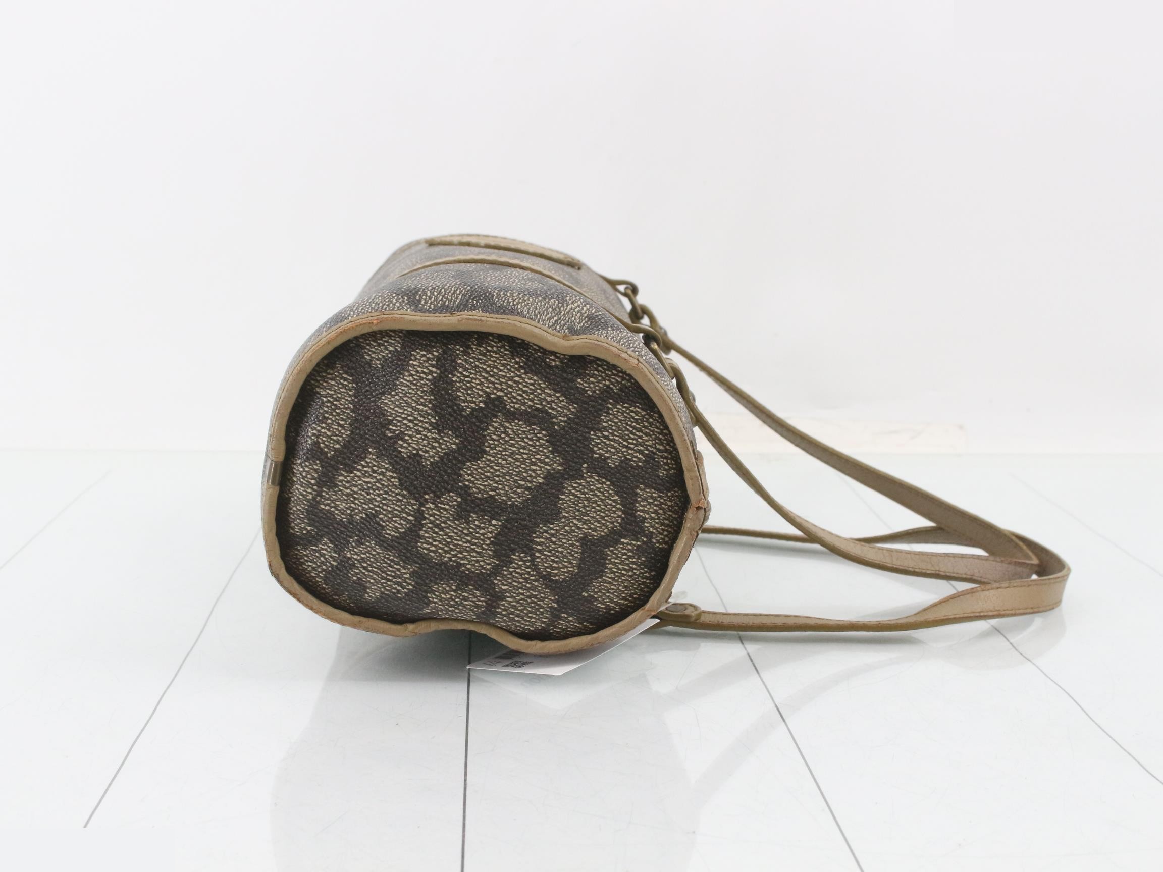 PVC/Leather Giraffe Pattern Handbag — view 3