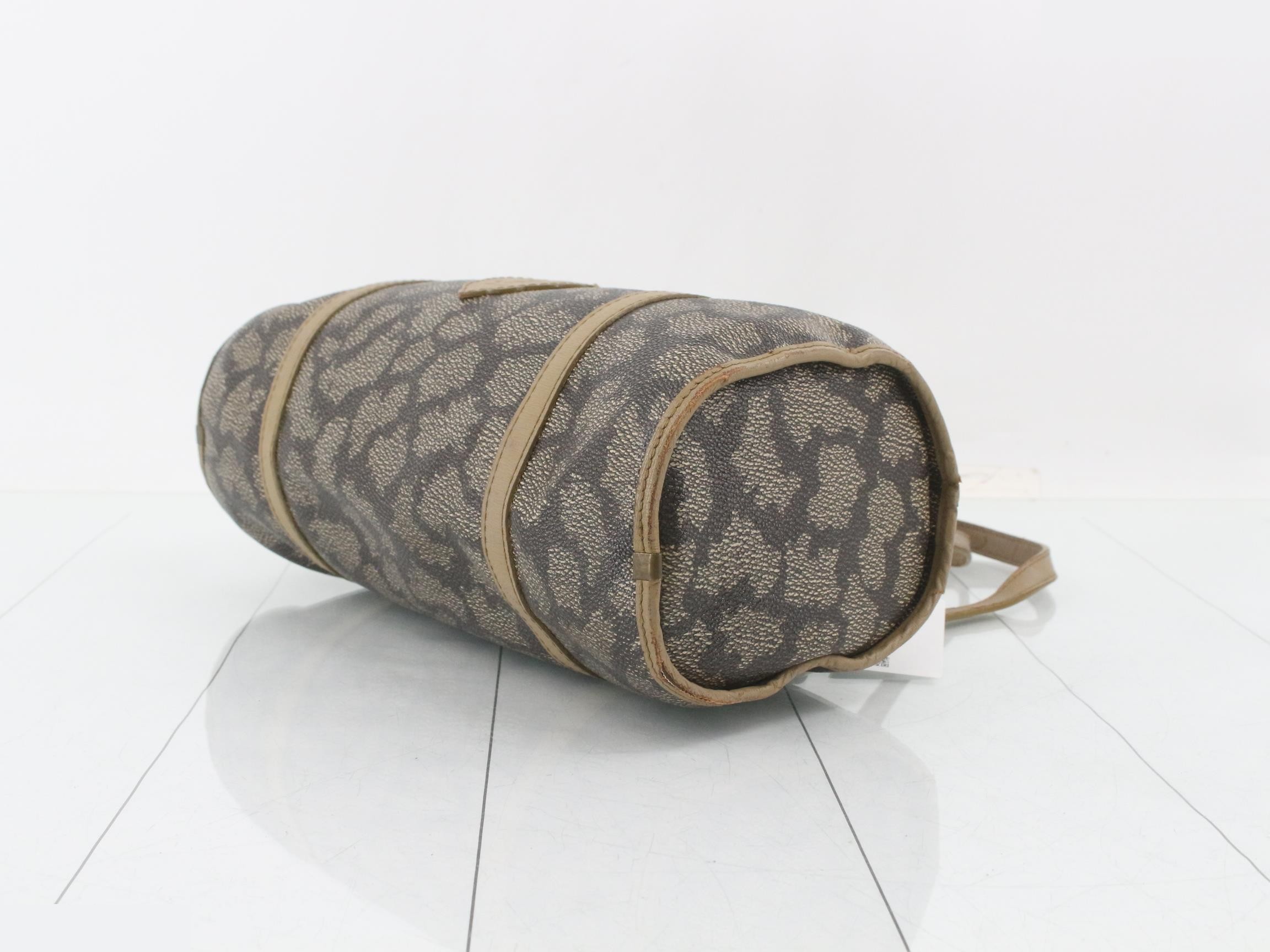 PVC/Leather Giraffe Pattern Handbag — view 6