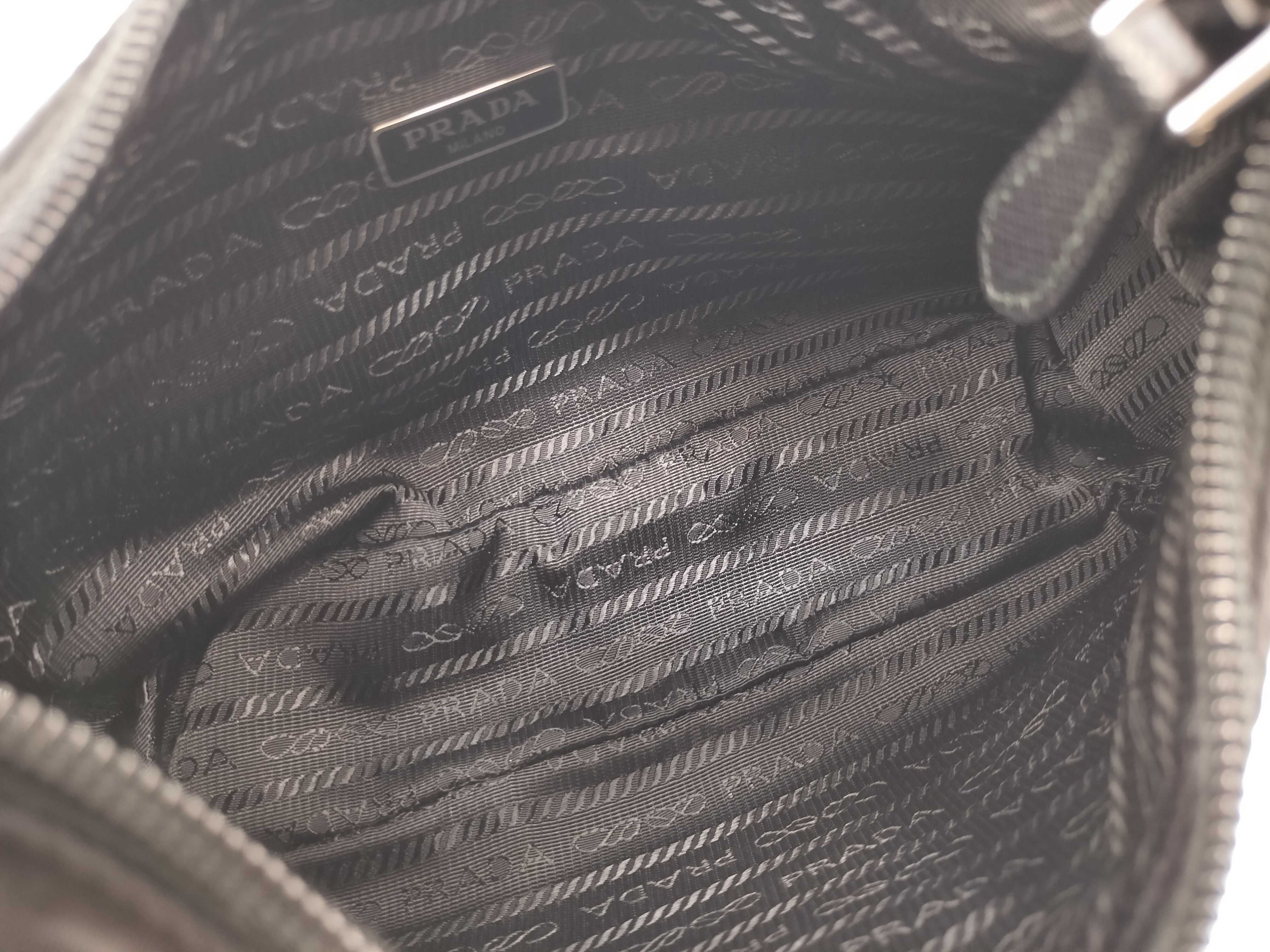 Nylon Prada Tessuto Nylon Handbag Black MV515 Handbag — view 12