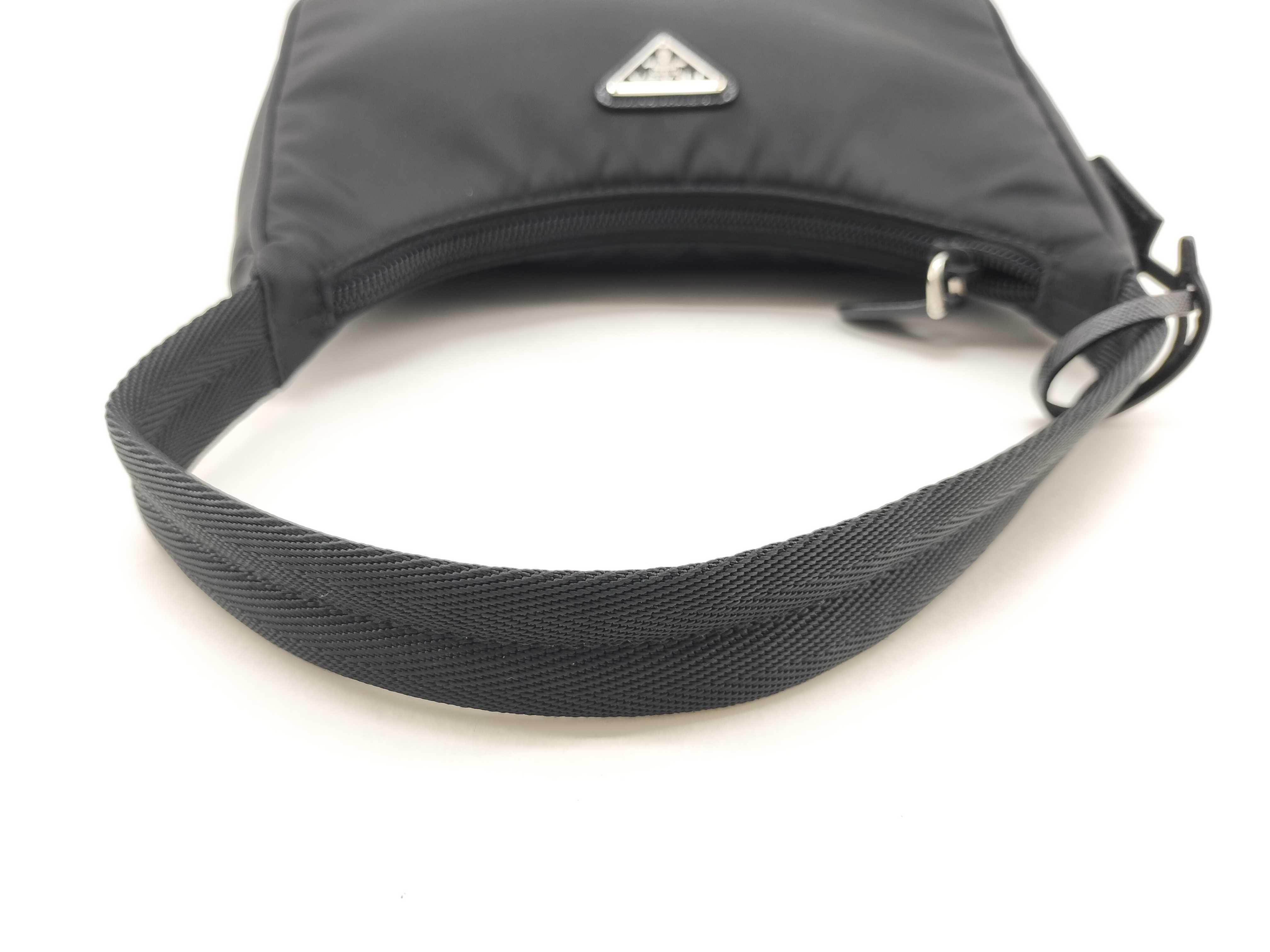 Nylon Prada Tessuto Nylon Handbag Black MV515 Handbag — view 8