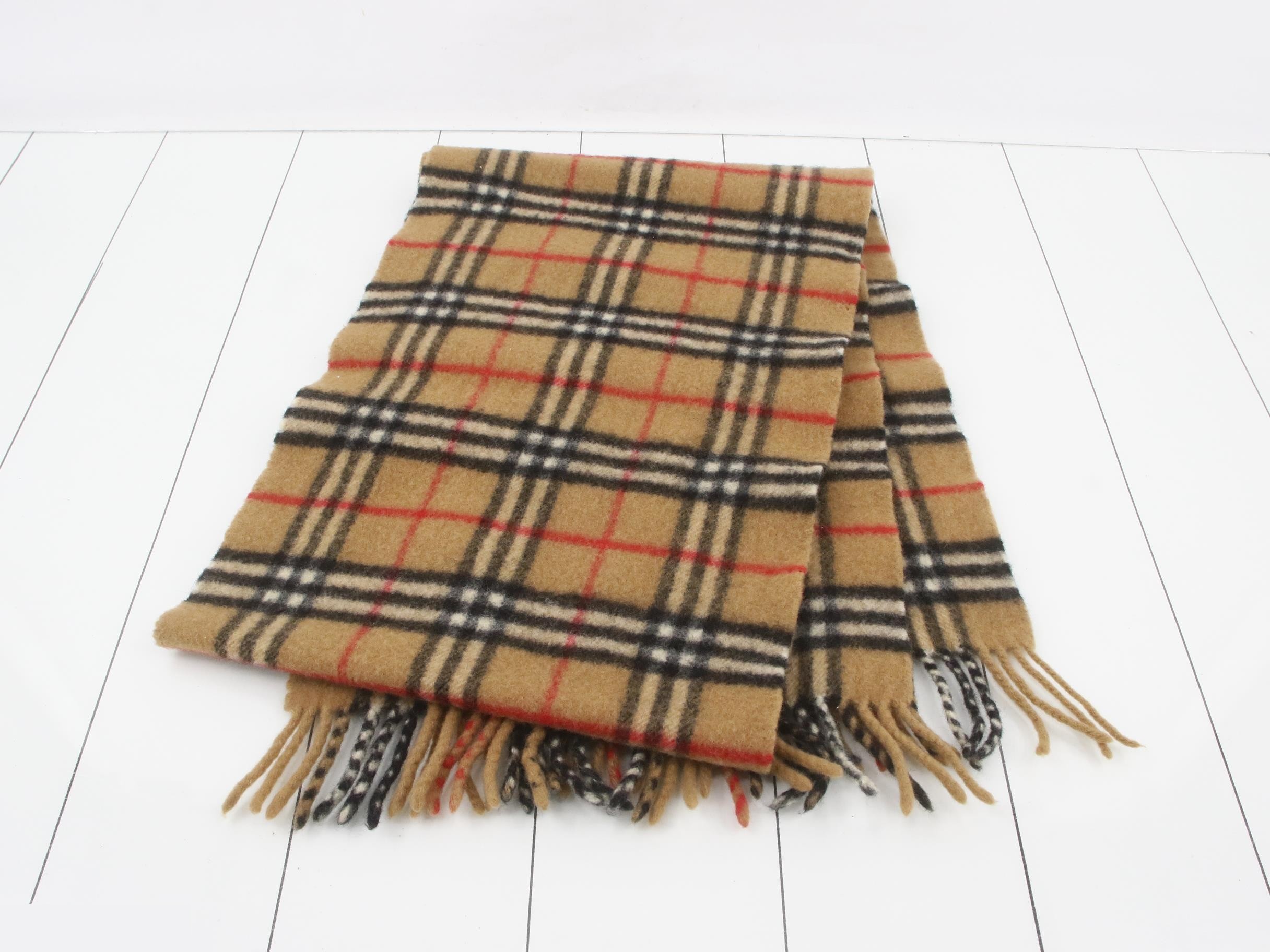 Nova Check Scarf, Beige — view 3