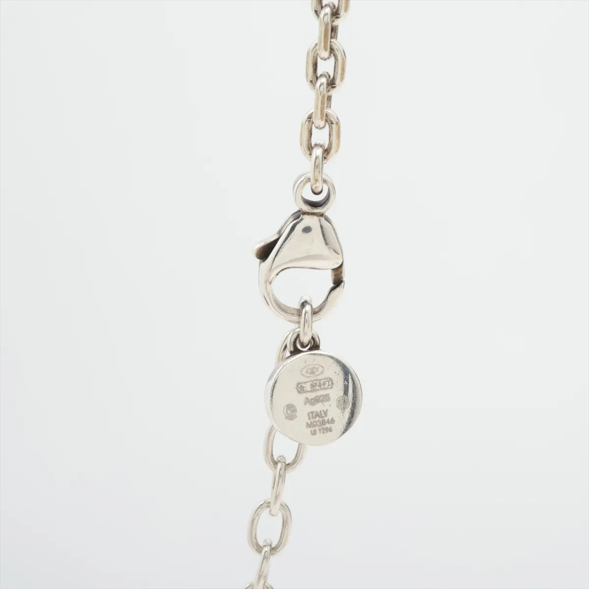 M03846 LV Sailor LE1296 Necklace, 925 Sterling Silver, 24.2g, with dents, — view 3