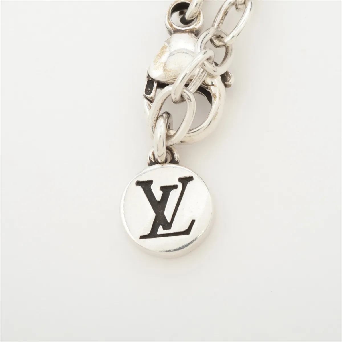 M03846 LV Sailor LE1296 Necklace, 925 Sterling Silver, 24.2g, with dents, — view 4