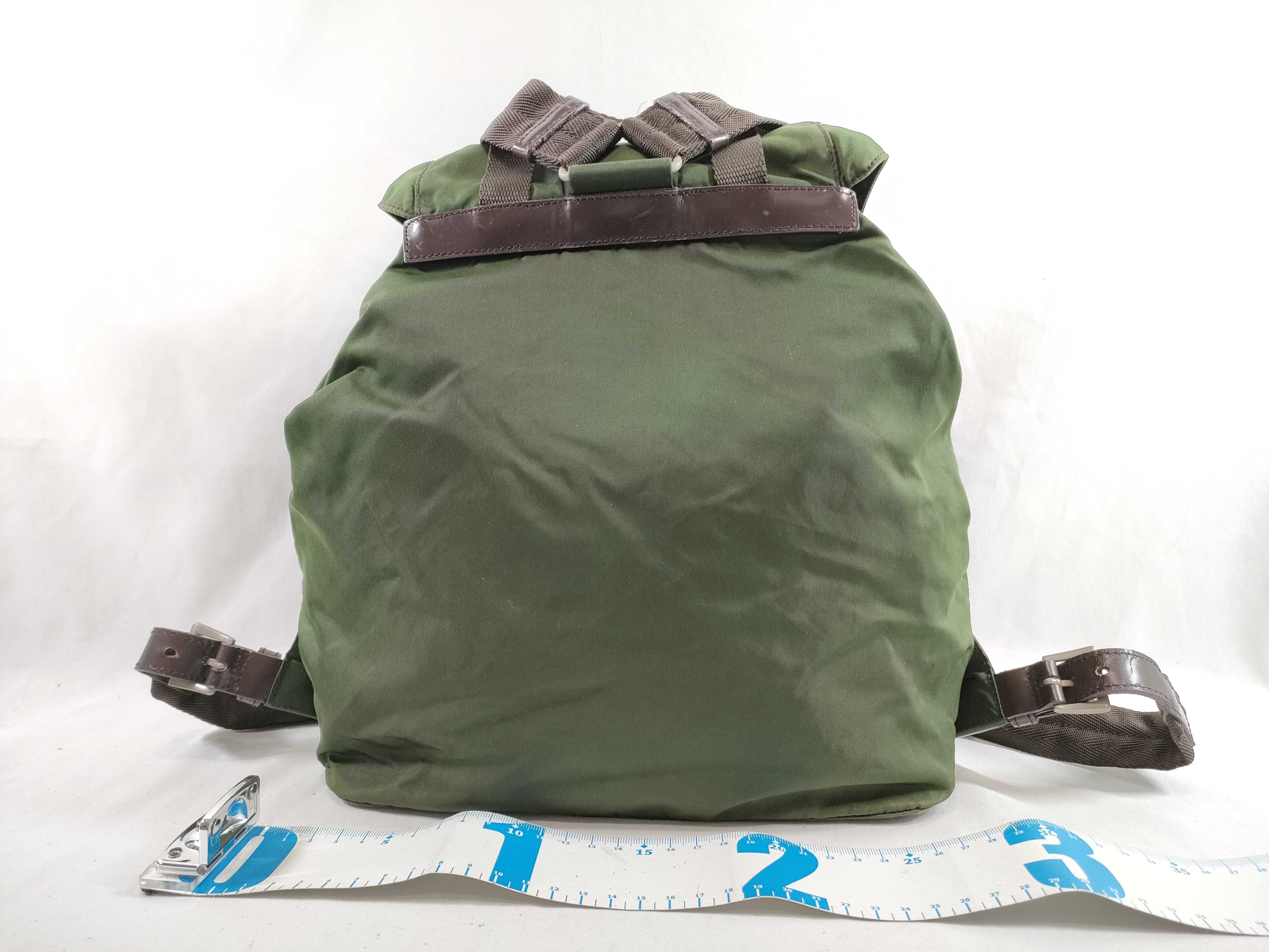 Nylon Backpack, Khaki — view 2