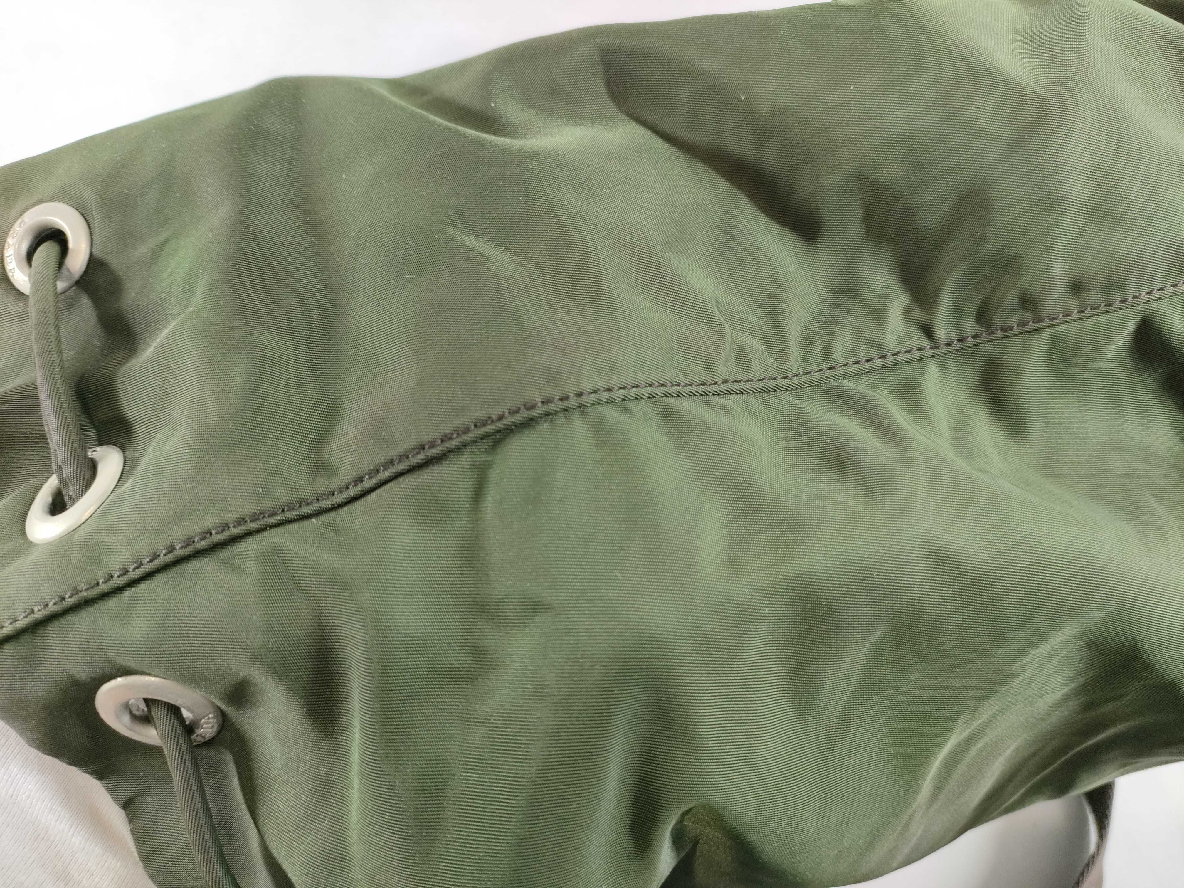 Nylon Backpack, Khaki — view 12