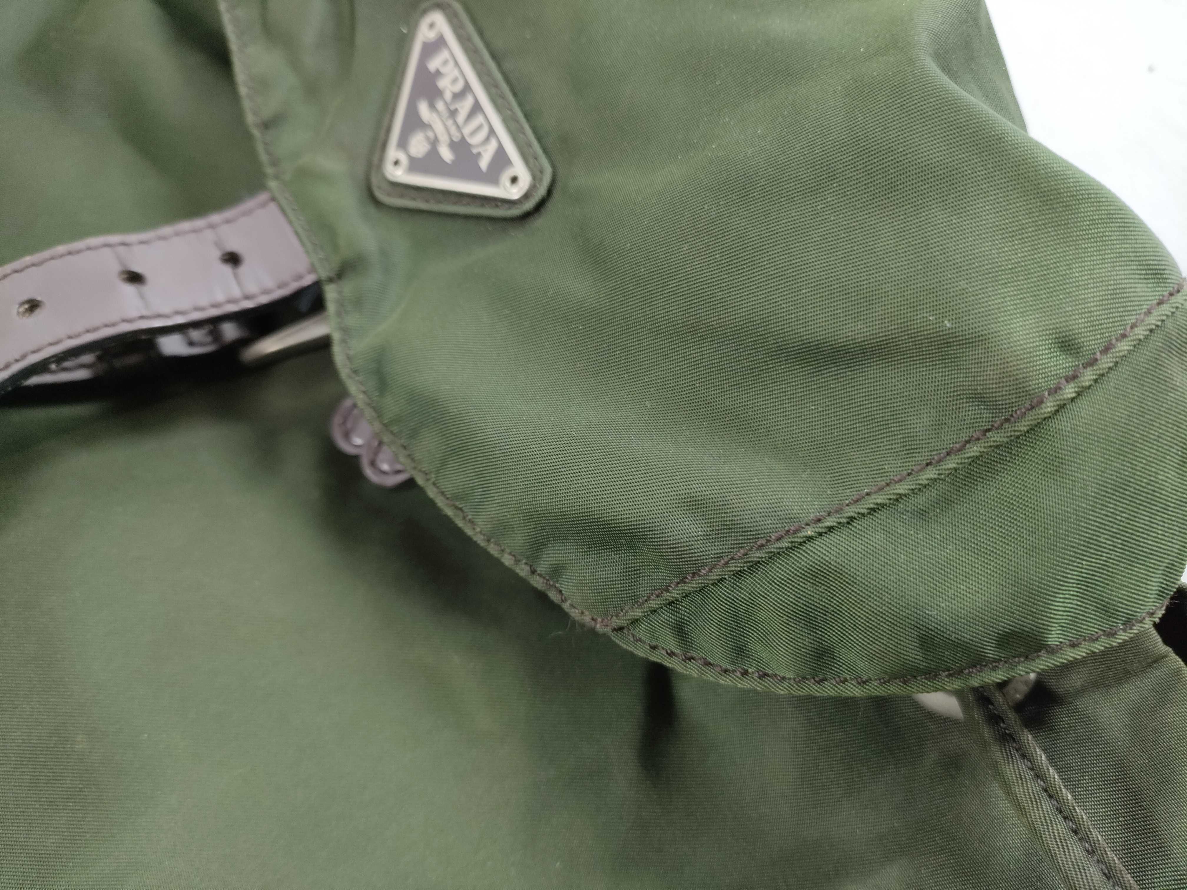 Nylon Backpack, Khaki — view 15