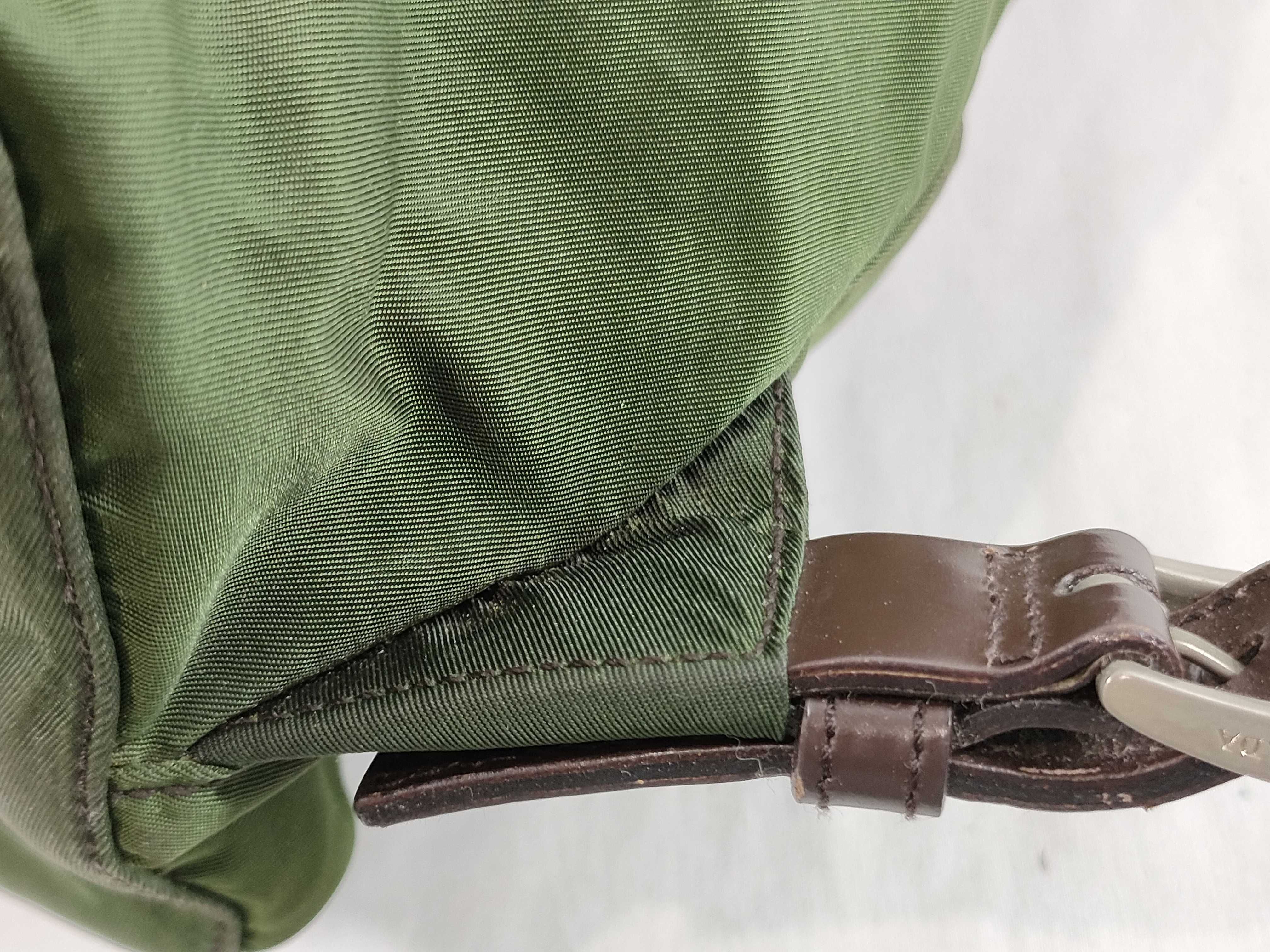 Nylon Backpack, Khaki — view 5