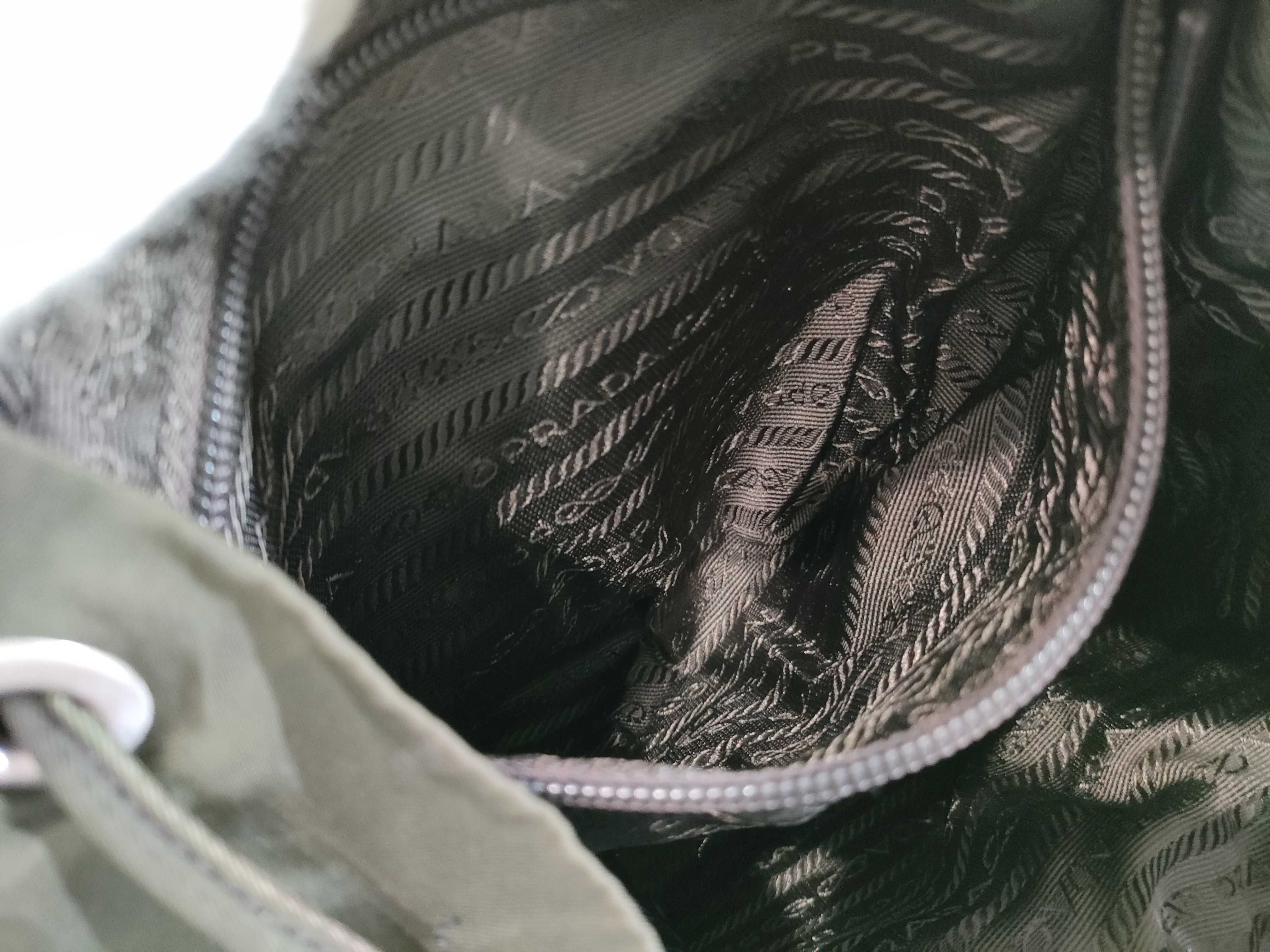 Nylon Backpack, Khaki — view 10