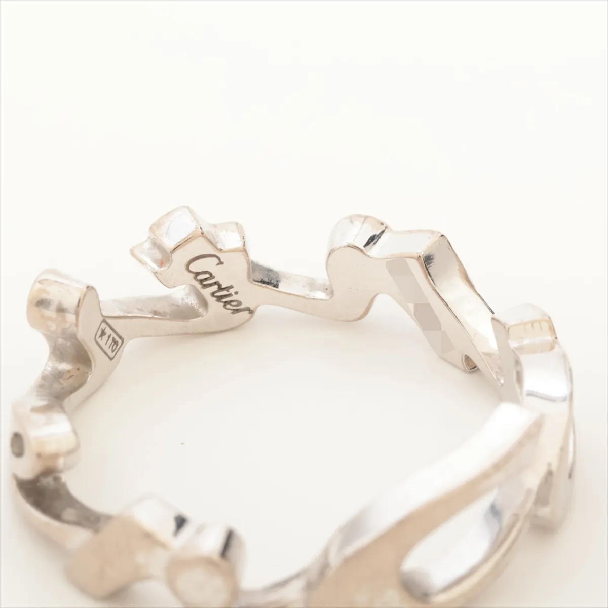 Signature Ring 750(WG) 5.0g 55 CY0332 Damage Plating — view 4