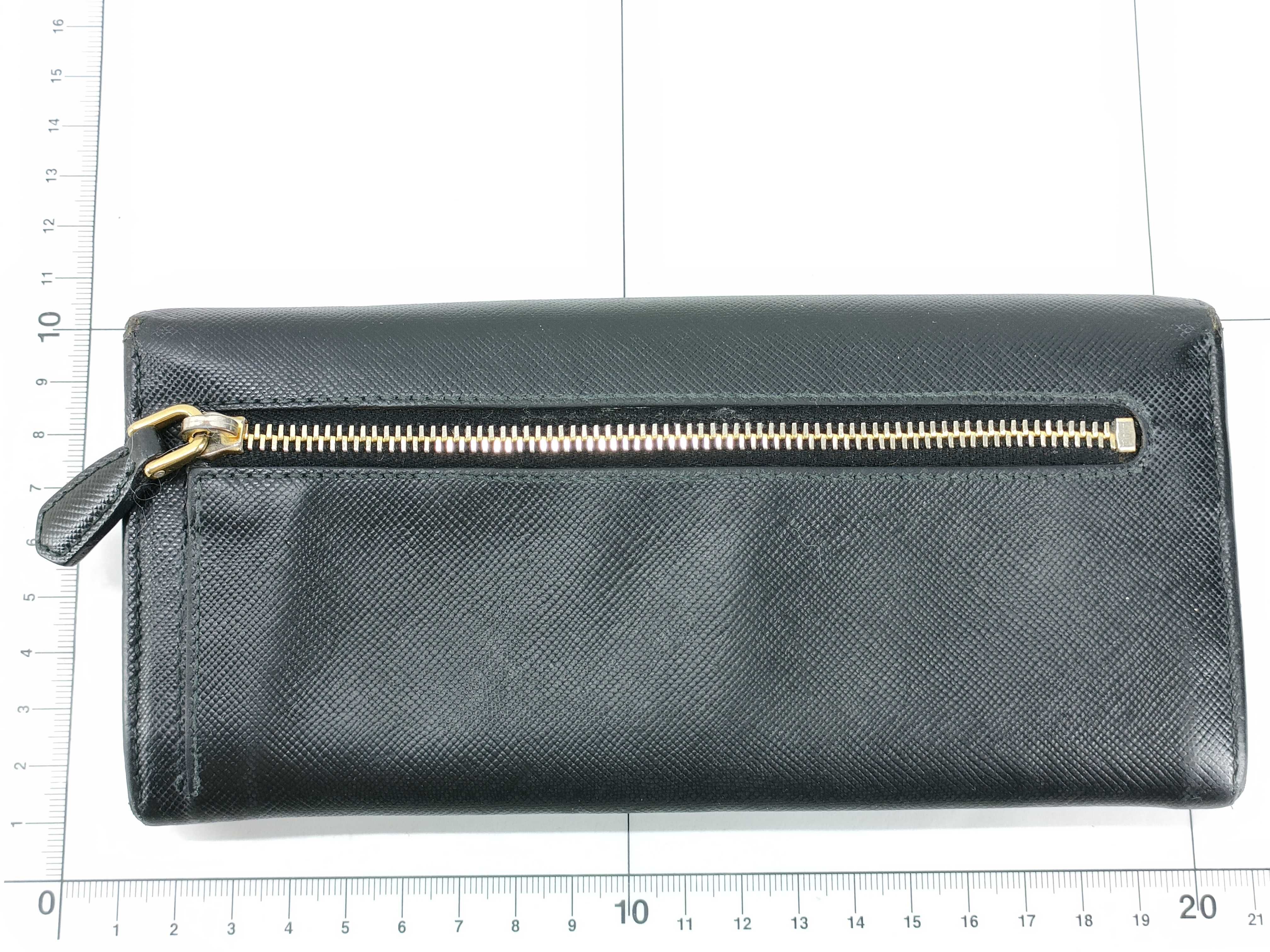 Long Wallet Ribbon Black Wallet — view 2