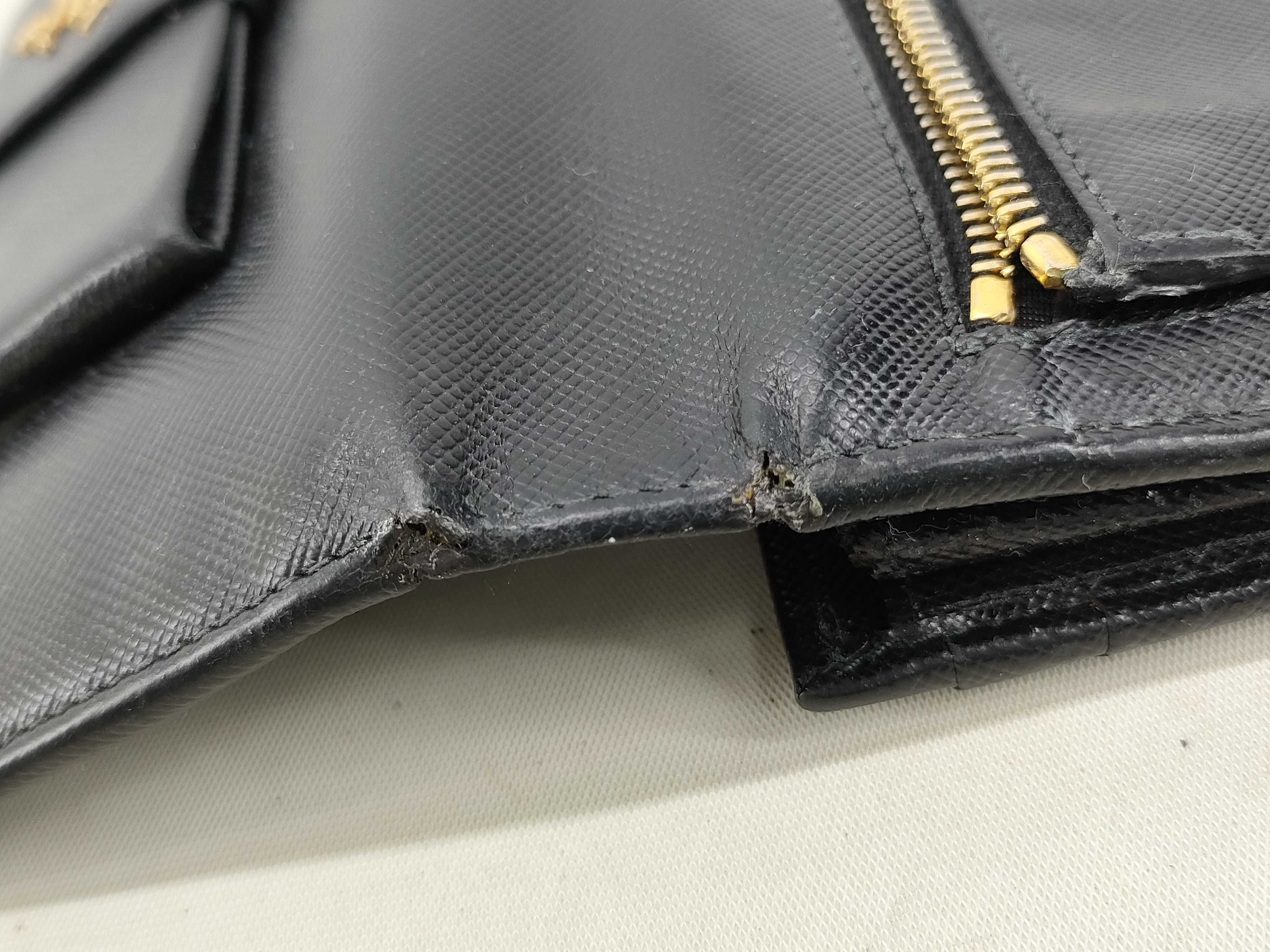 Long Wallet Ribbon Black Wallet — view 13