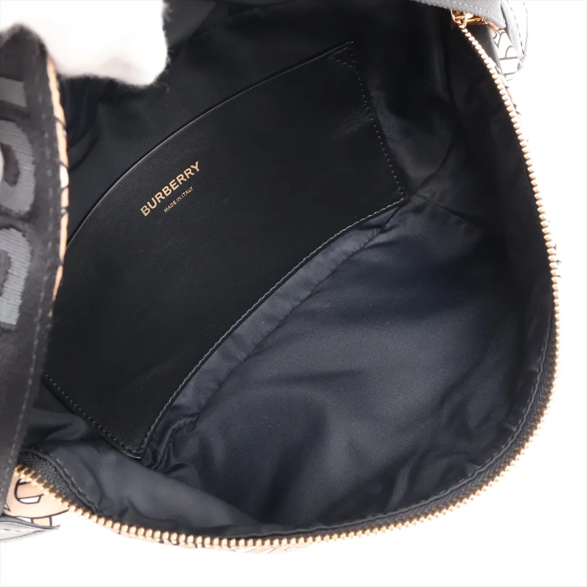 TB Monogram Nylon x Leather Body Bag Brown x Black — view 6