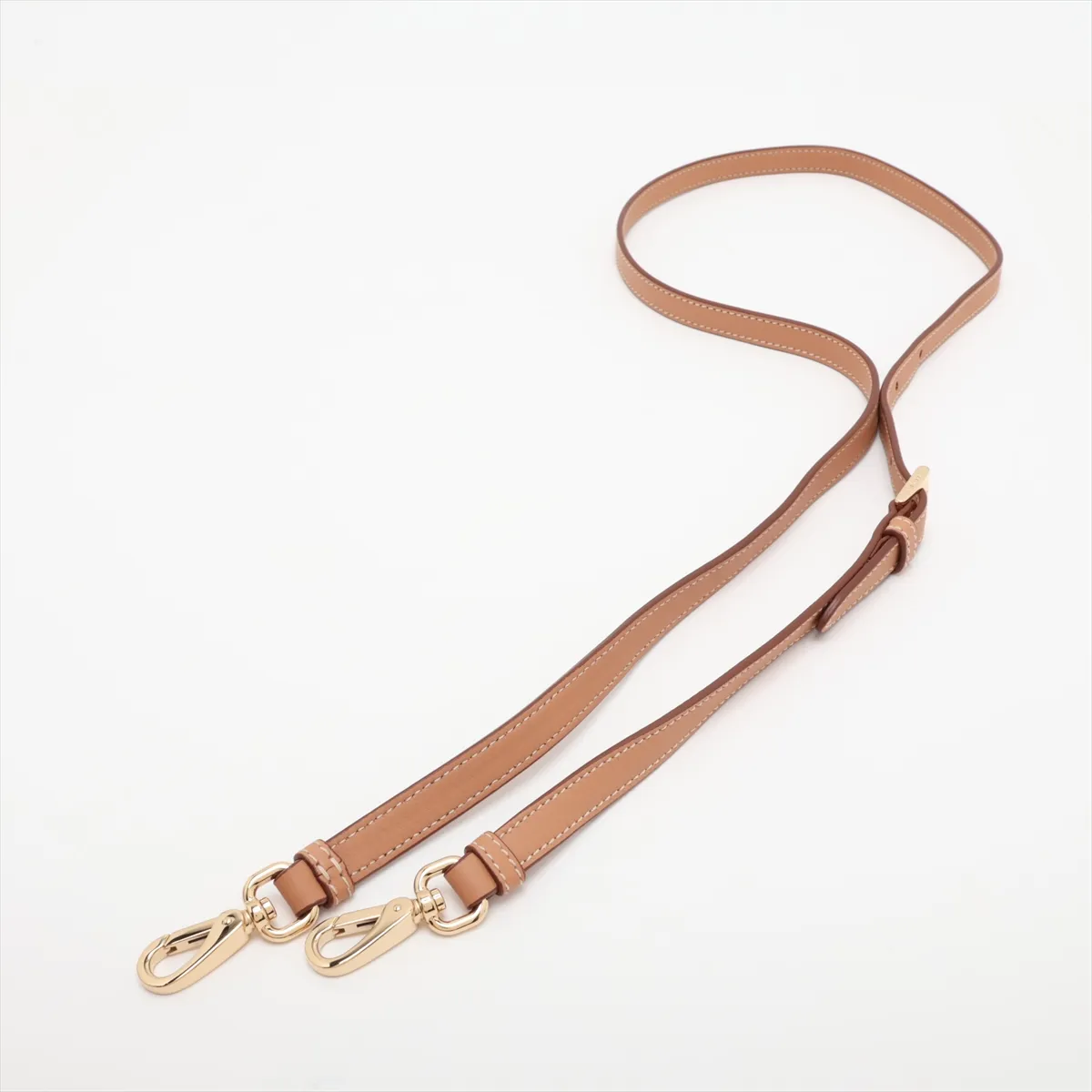 Leather Shoulder Bag, Brown, 1BC272 — view 7