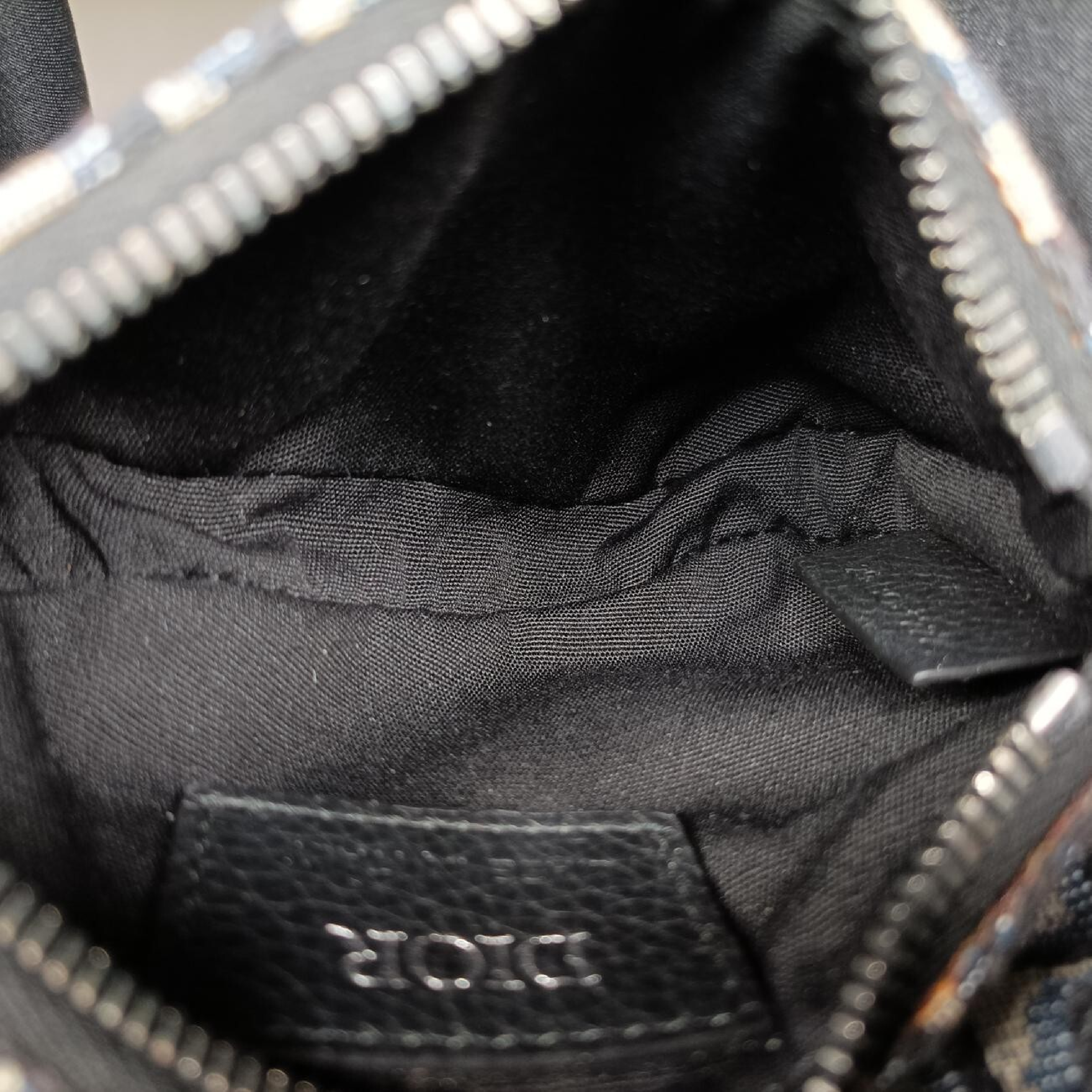 Saddle Grey x Navy x Black Jacquard x Leather Shoulder Bag 29-BO-1222 — view 6
