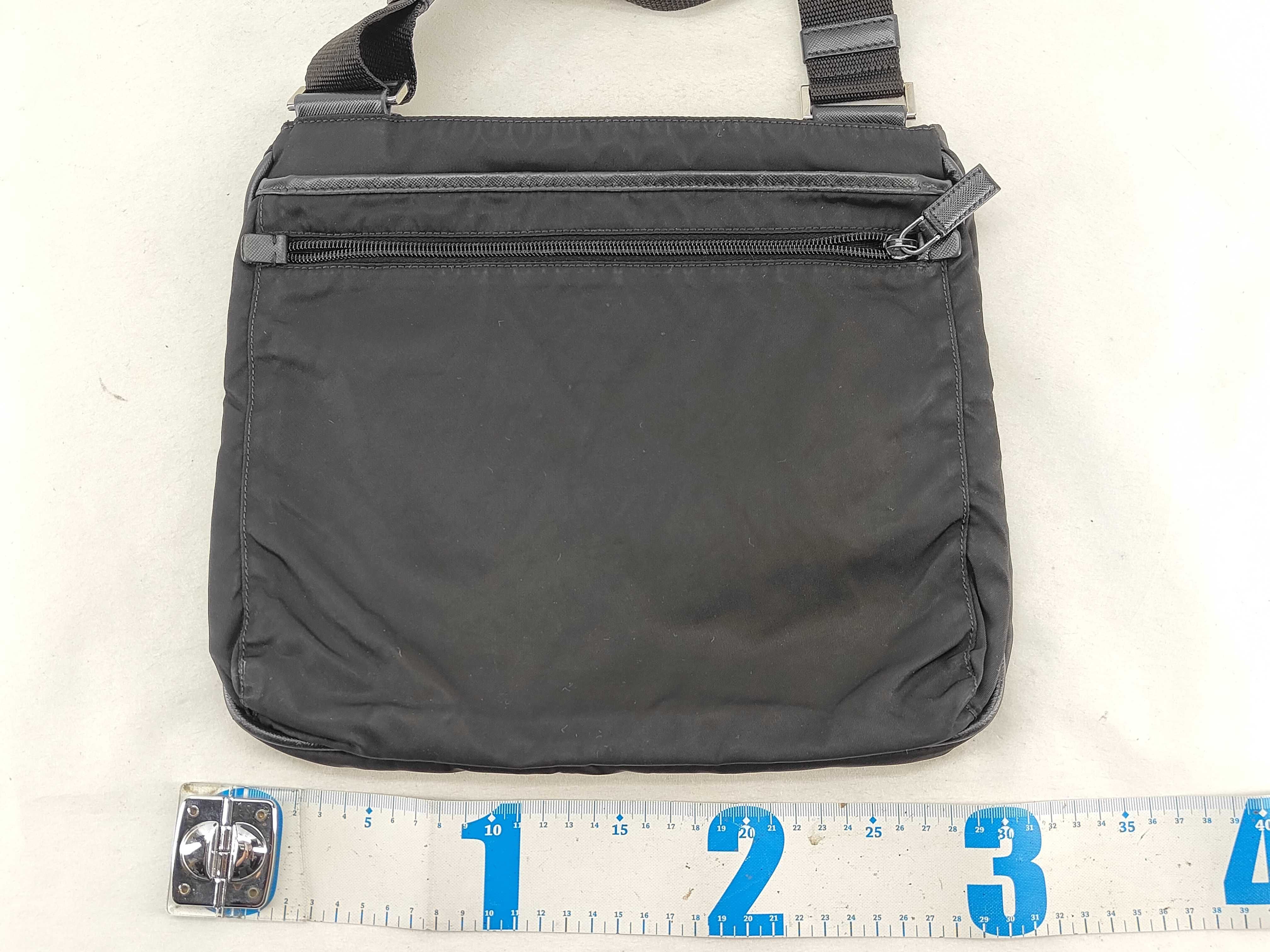 Nylon Shoulder Bag, Black Nylon Shoulder Bag — view 2