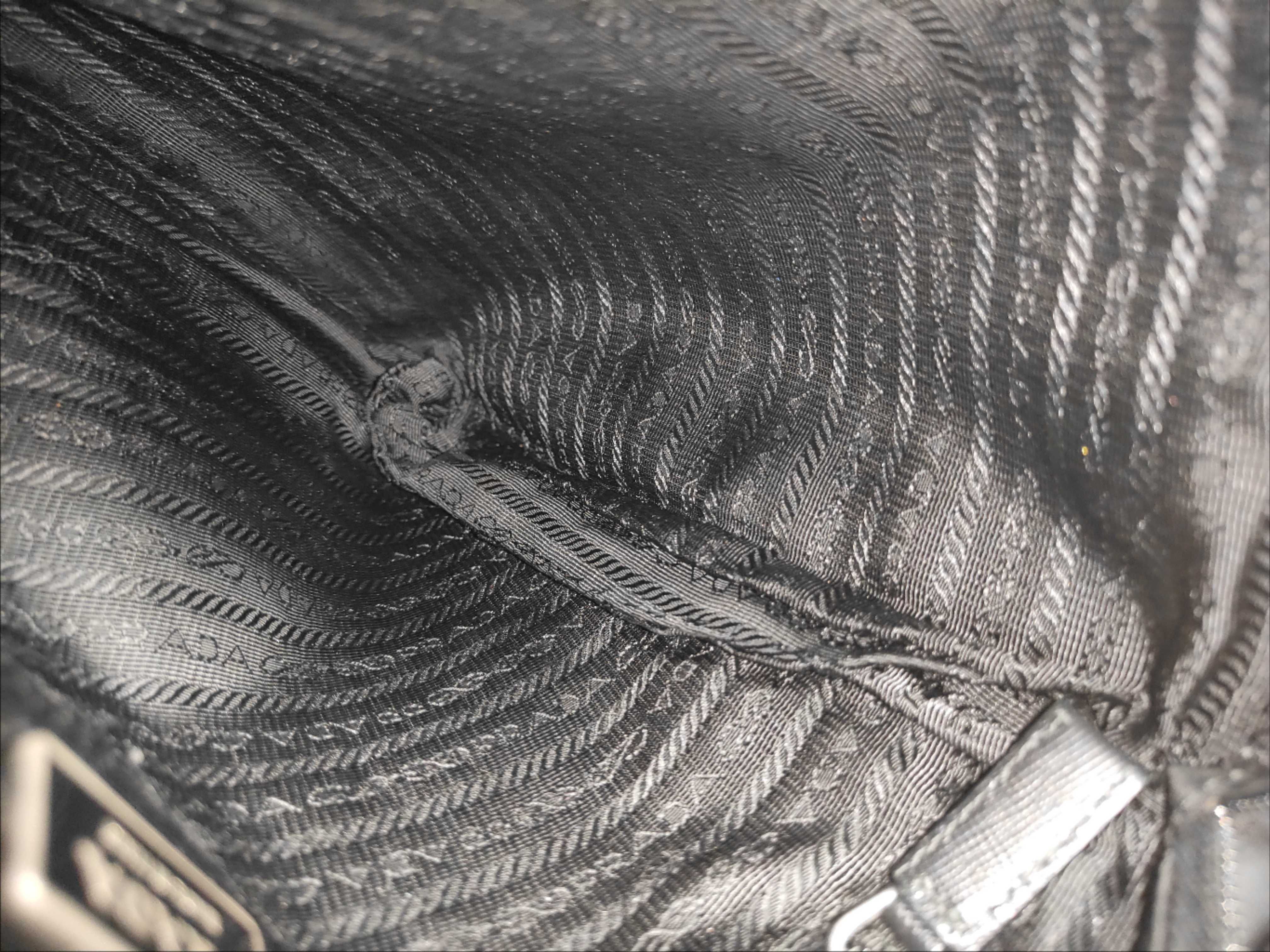 Nylon Shoulder Bag, Black Nylon Shoulder Bag — view 15