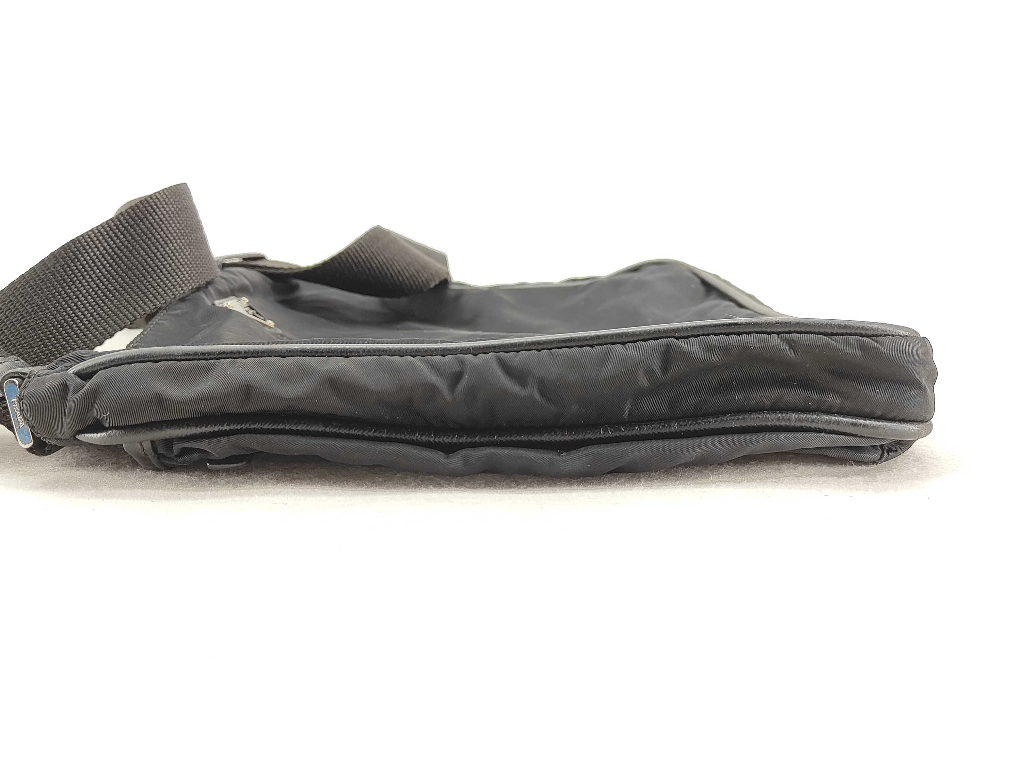 Nylon Shoulder Bag, Black Nylon Shoulder Bag — view 3
